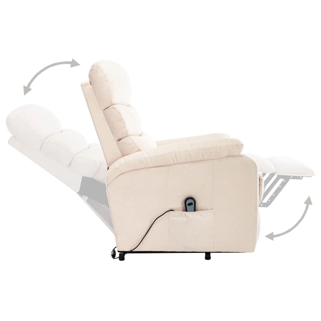 KTHLBRH KTHLBRH (Fast Delivery) Electric Massage Recliner Chair,Massage Chairs,Massage Recliner Chair,for Living Room and Bedroom Stand-up Massage Recliner Cream Fabric