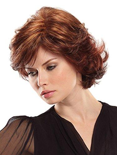 Rene of Paris & Maxwigs Coco Wig Color Maple Sugar - Rene of Paris Wigs Short Wispy Texture face Framing Synthetic Tousled Layers Bundle w/Comb, MaxWigs Hairloss Booklet