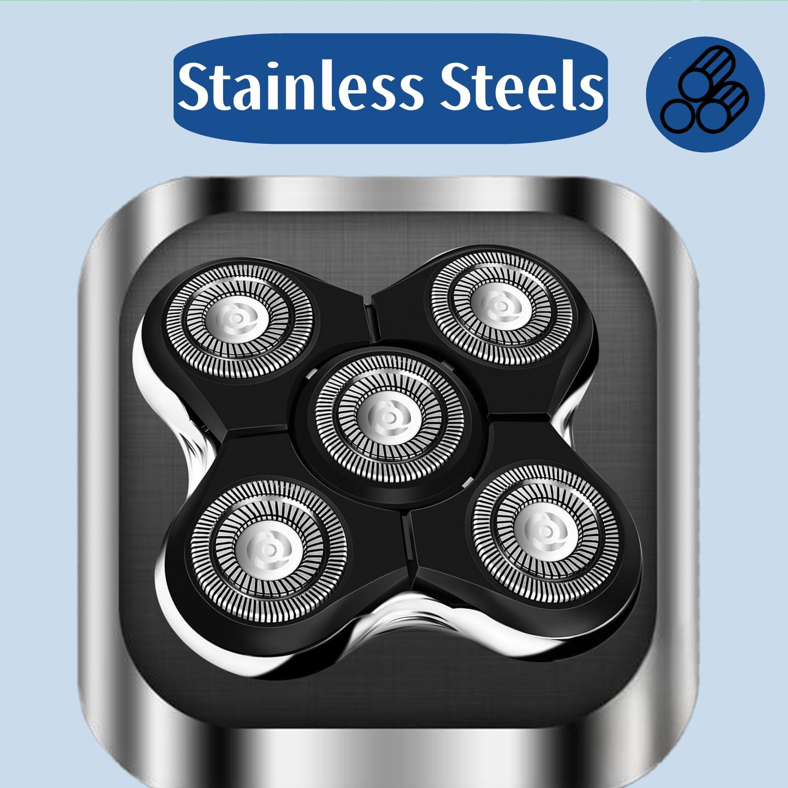 Midnt Balder Pro Replacement Head for Remington Balder Pro Head Shaver SPR XR7000,5 Dual Track Heads for Remington Shaver Replacement Heads-Precision Electric Shaving for Bald Men.(1Pack)