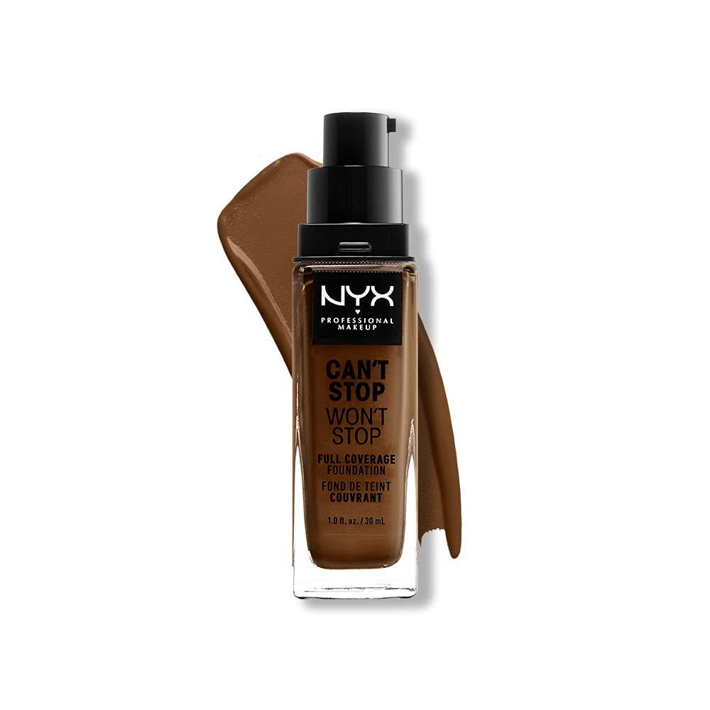 NYX PROFESSIONAL MAKEUP NYX PROFESSIONAL MAKEUP Can't Stop Won't Stop Foundation, 24h Full Coverage Matte Finish - Walnut