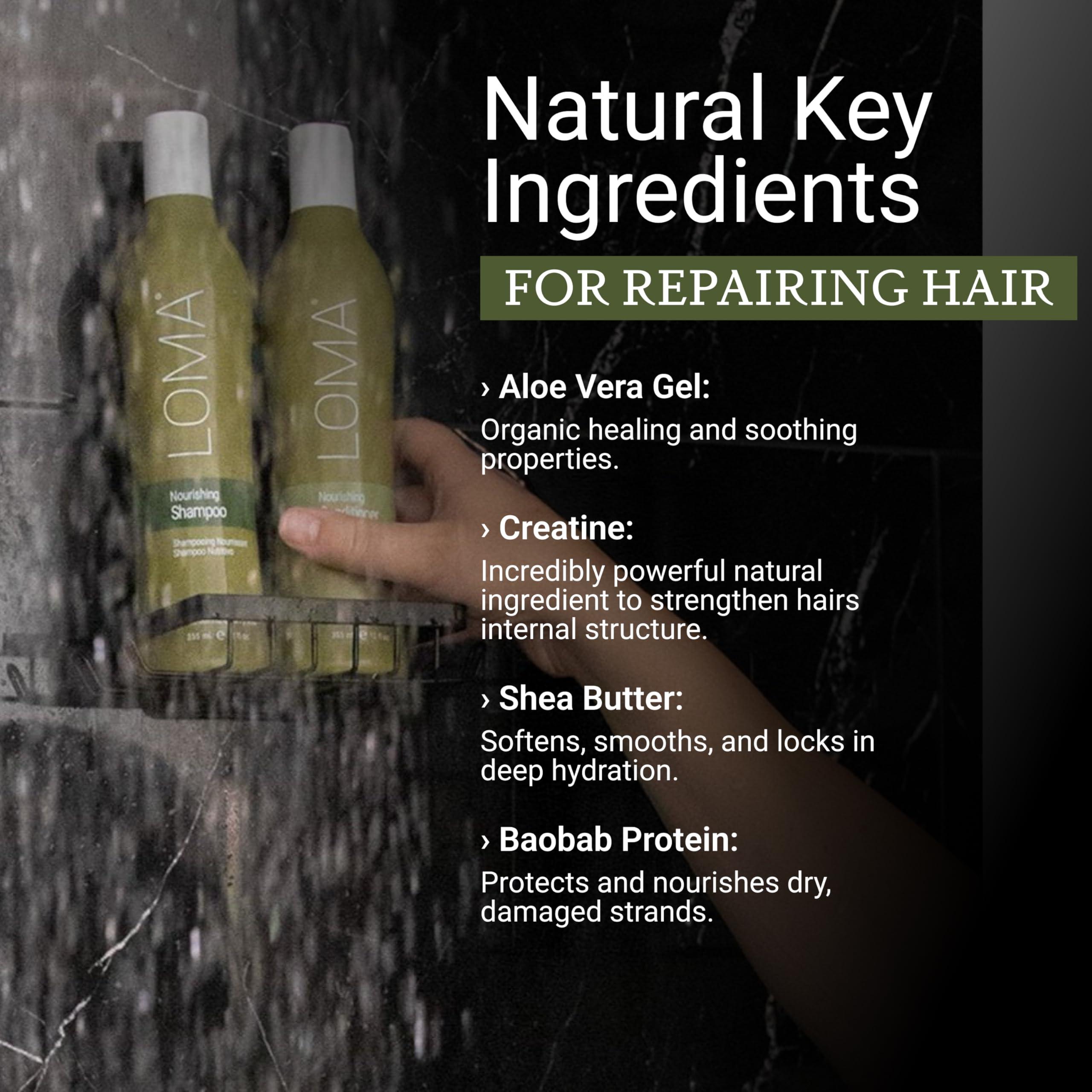 LOMA LOMA Nourishing Shampoo and Nourishing Conditioner (DUO PACK) 33 Ounce (Liter)