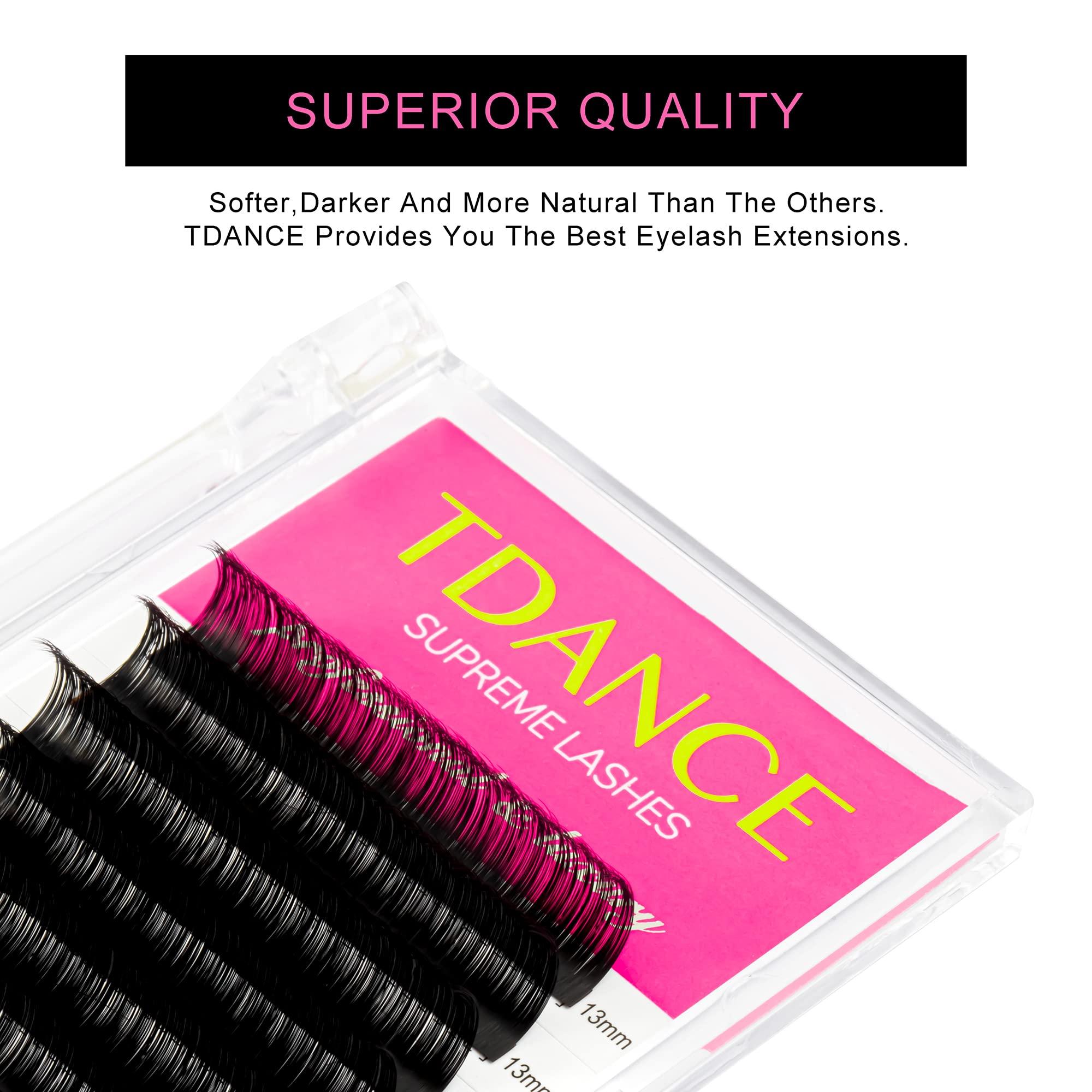 TDANCE TDANCE Classic Lashes D Curl 0.05mm Thickness 14-19mm + YY Eyelash Extensions C Curl 0.07mm Thickness 8-15mm
