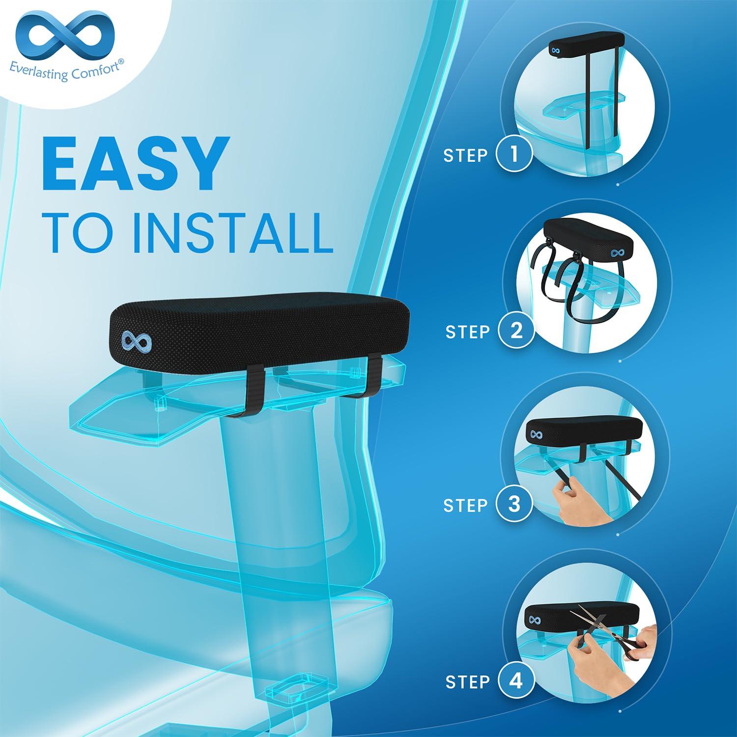 Everlasting Comfort Everlasting Comfort Bath Pillow & Arm Rest Pad Bundle - Elevate Your Bath and Desk Experience