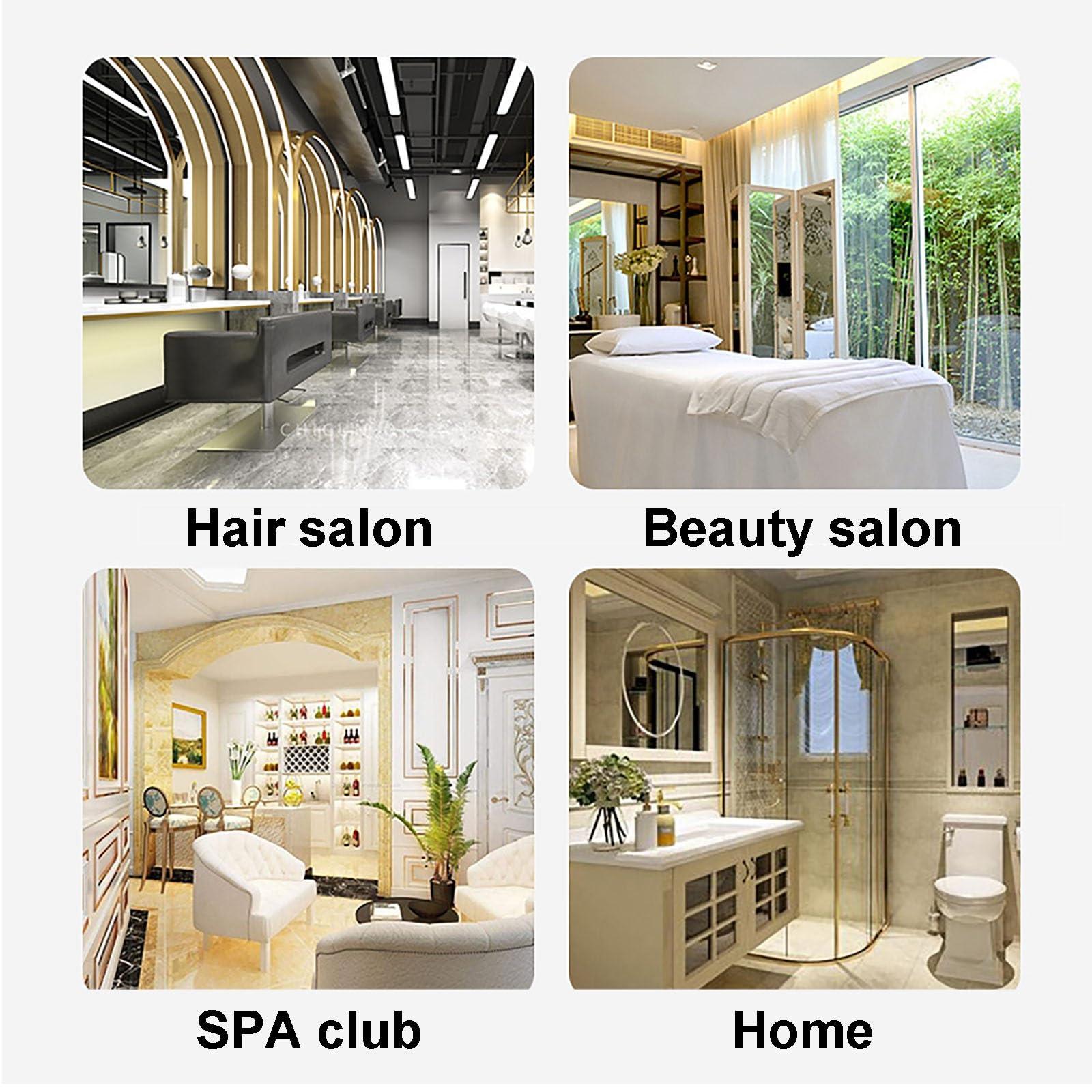 PQXQZ 2 Tiers Hairdressing Trolley Foldable Hair Salon Rolling Trolley Acrylic Tray Beauty Trolley On Wheels Save Space Hairdresser Storage Trolley(White)