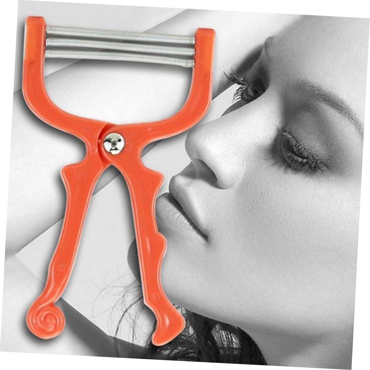 MERRYHAPY MERRYHAPY Face Threading Tool Facial Hair Removal Brush Spring Threading Facial Hair Remover Blue Portable Facial Threading Tool