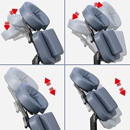 Master Massage Master Massage Gymlane Adjustable Portable Chair Ergonomic Design with 2-Inch Foam, Heavy-Duty Supports Up to 600 lbs