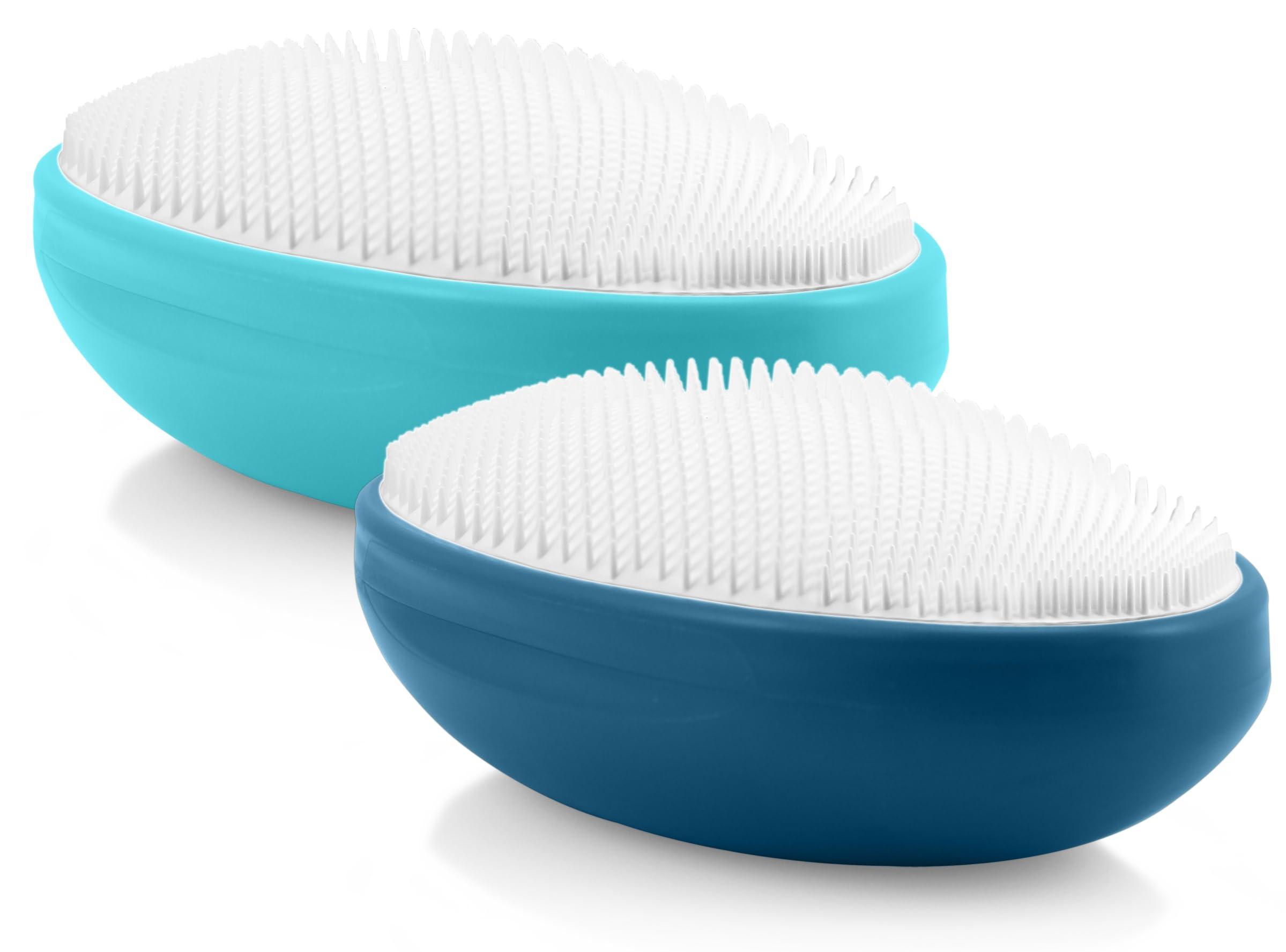 WIZKER WIZKER Premium Ingrown Hair Exfoliating Brush, Couple\'s Edition: Prevents Razor Bumps, Shave, Laser, Wax, Epilation, Dermaplaning Waterproof, Mold Resistant