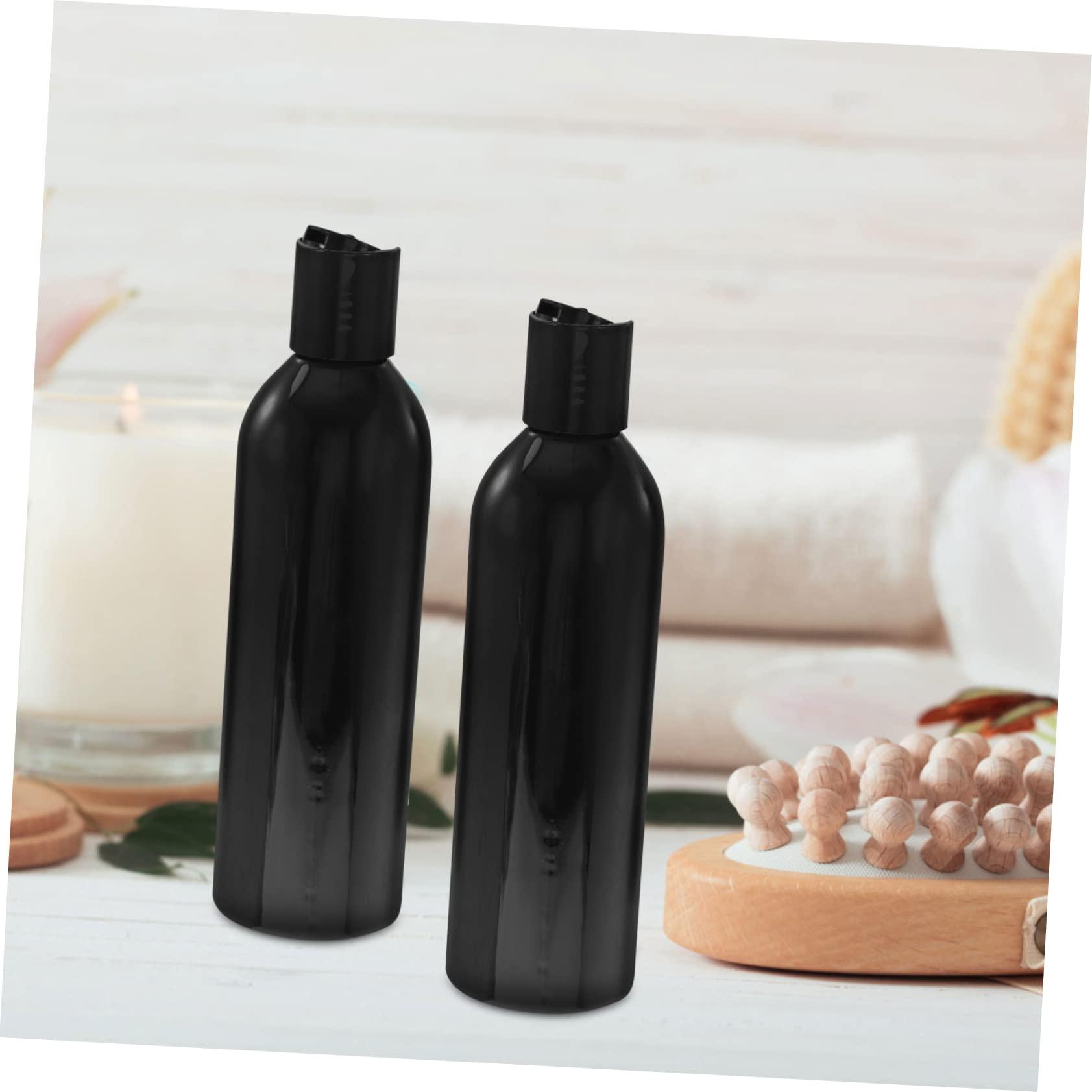 CANIGHT CANIGHT 6pcs 250ml Portable Travel Bottles Press Type Lid Shampoo Dispenser and Lotion Container Black Cosmetic Bottles for Travel Toiletries and Personal Care