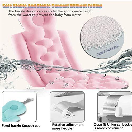 EEUK Tub Cushion Adult for Butt, Per Vasca Da Bagno E Spa Per Testa, Schiena, Spalle E Collo, Adatto Per Vasche Da Bagno, Vasche Idromassaggio E Spa (93 X 40 cm) Pink