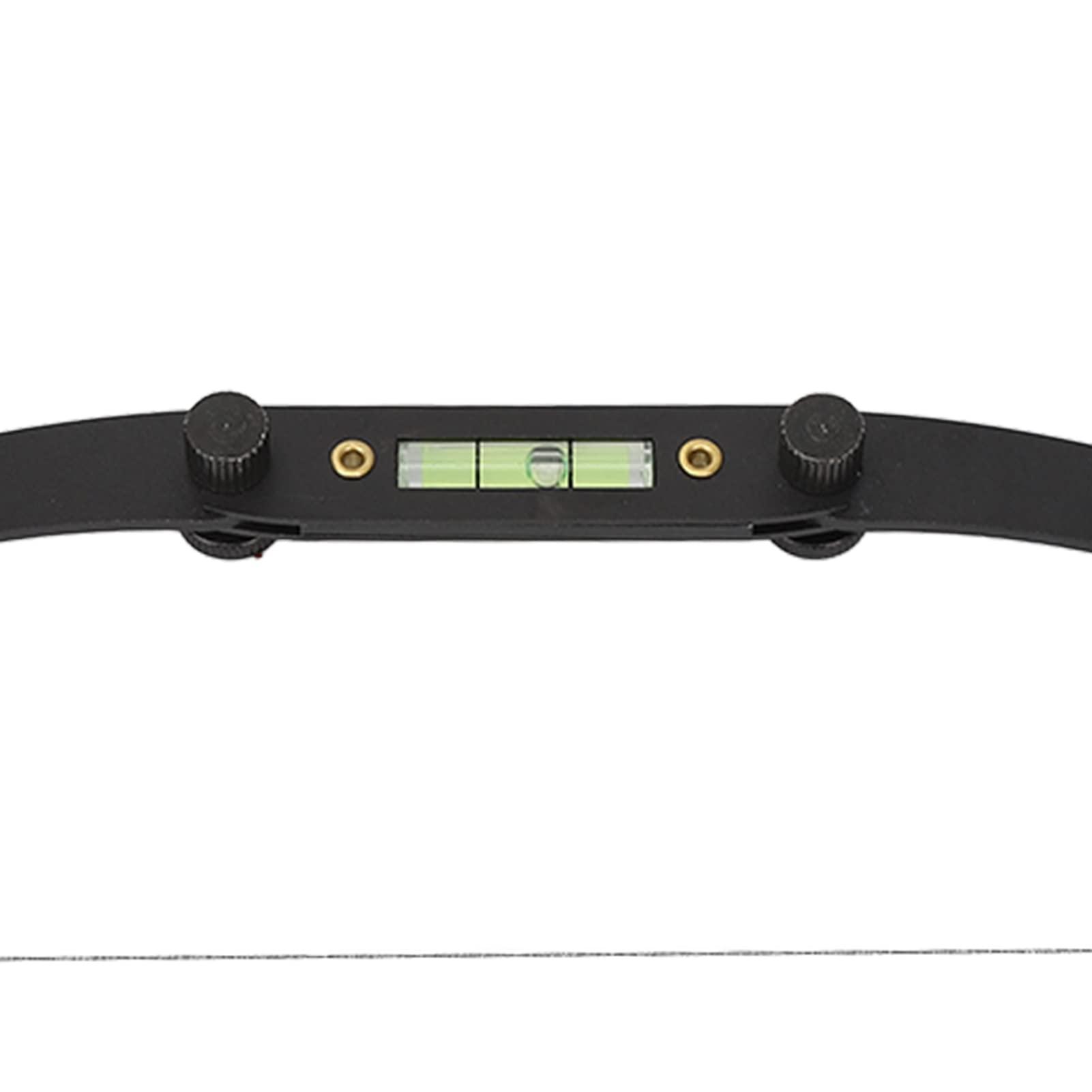 Pongnas Eyebrow Line Marker Ruler Set, Foldable Brow Mapping String Tool Thread Microblading Line Marker Measuring Ruler Kit (Black)