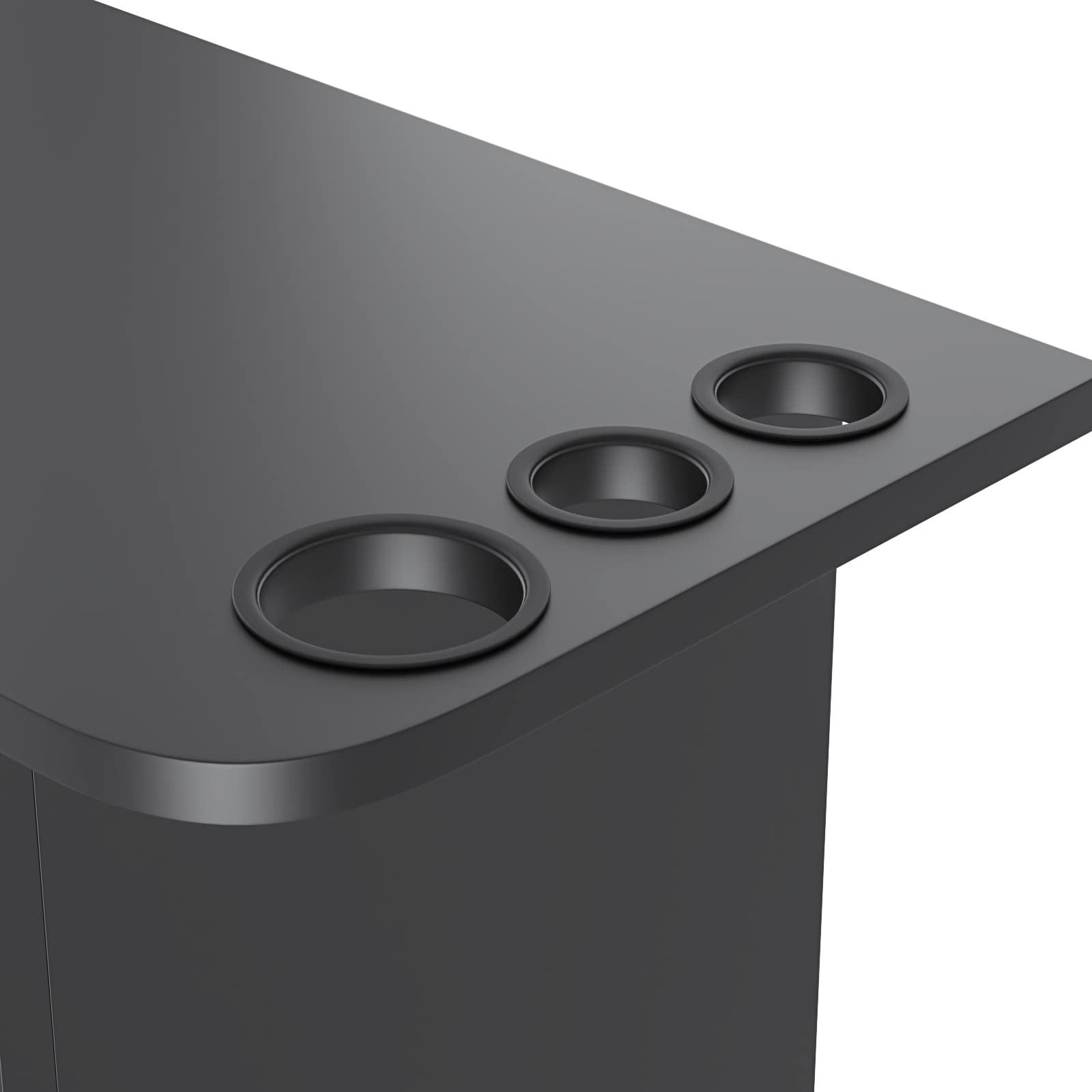 Paddie Paddie Barber Cabinet Storage Station, Free Standing Beauty Hair Stations for Salon Barber Utility Unit with Holders Styling Salon Spa Equipment with Drawer and Cabinet