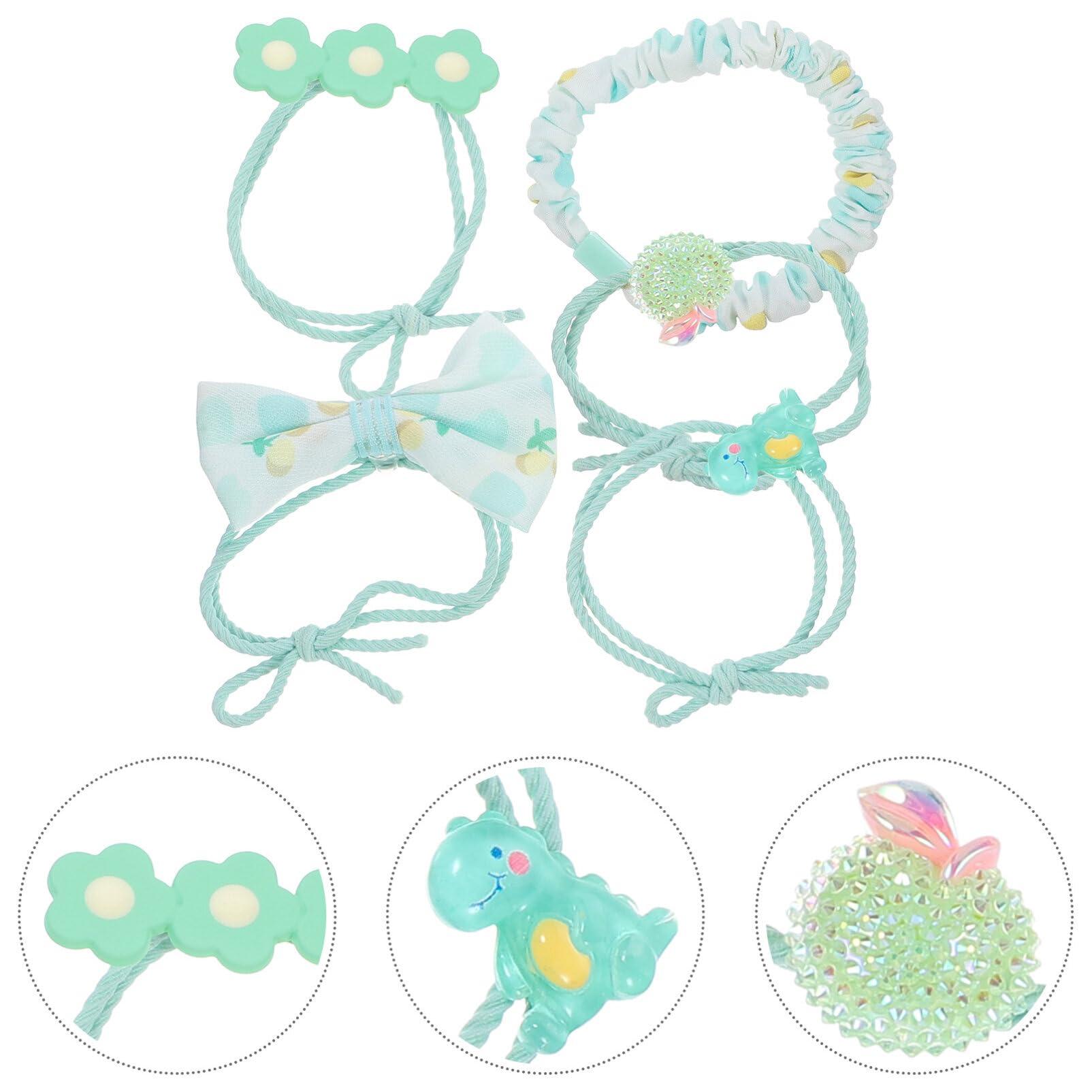 EXCEART EXCEART 5pcs kids hair ties toddler hair bands hair ties kids flower hair accessories kids hair accessories for girls girl hair ties hair ties toddler Hair Bands Rope child sweet ponytail