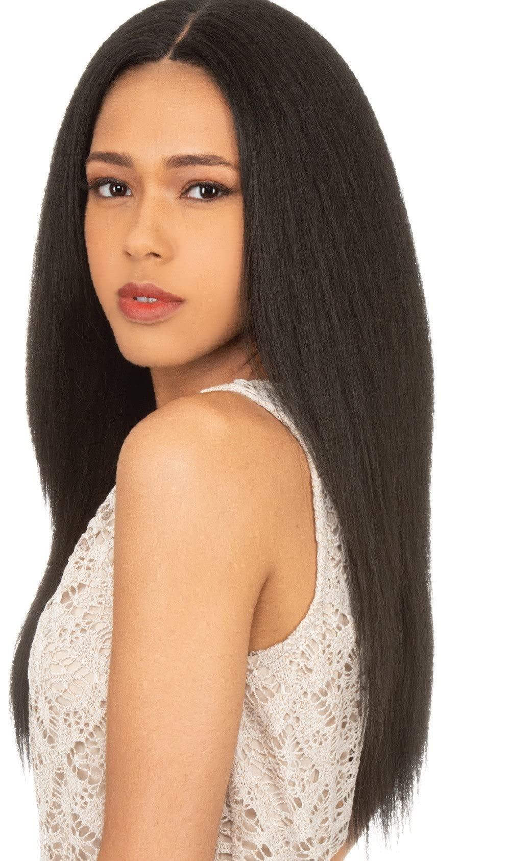 Chade Fashions Inc Chade Fashions Ali-naturale Perm Yaki High Heat Synthetic Hair Flat Style Loose Ends - ANY30" (1B)