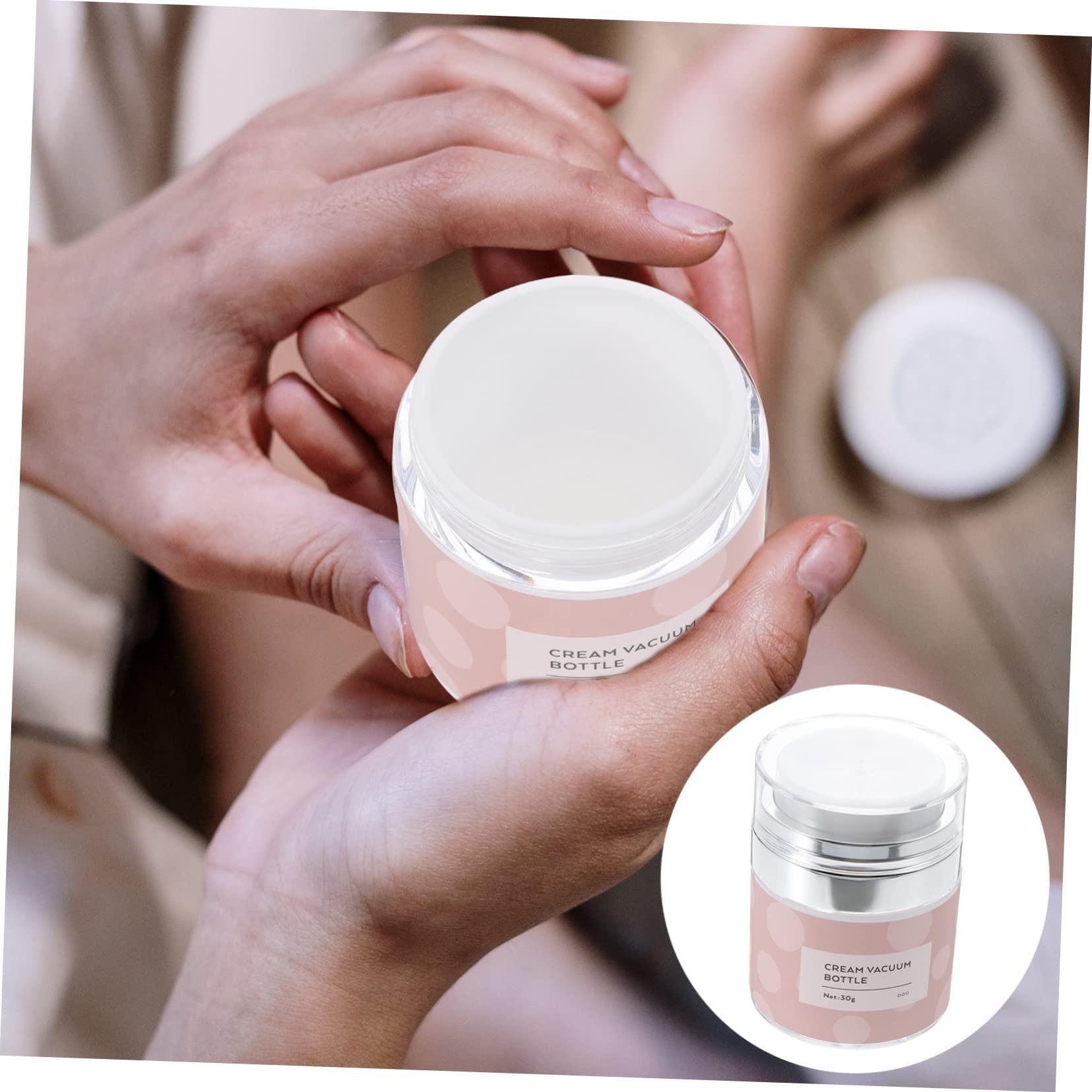 Didiseaon Didiseaon 3pcs Airless Refill Jar for Skincare 30g Cream Jar Push Pump Leakproof Design Vacuum Bottle for Cosmetics