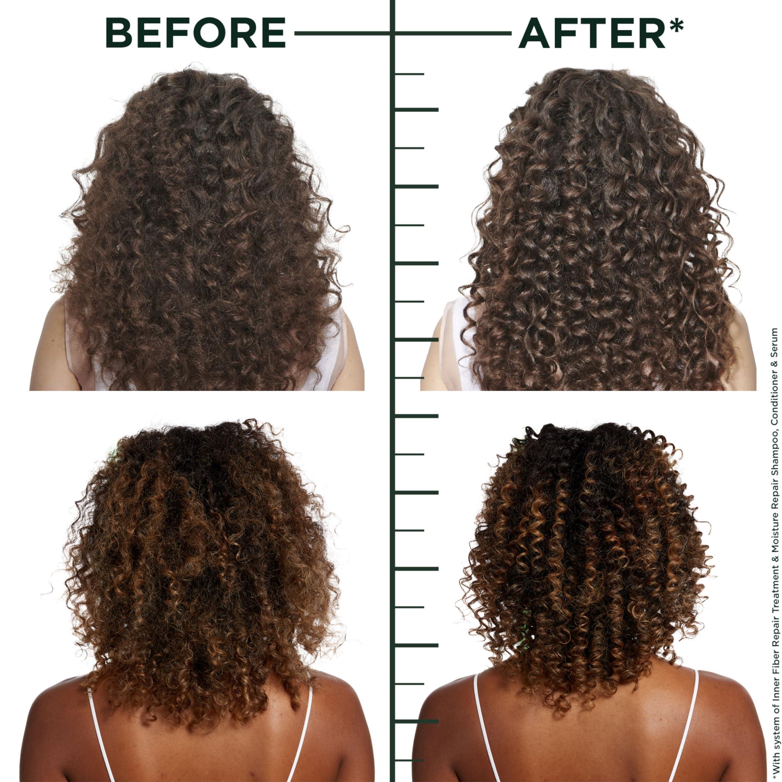 Garnier Garnier Fructis Hair Filler Bonding Pre-Shampoo Hair Treatment + Moisture Repair Shampoo, Conditioner and Serum Set with Hyaluronic Acid for Curly, Wavy Hair, 4 Items, 1 Kit