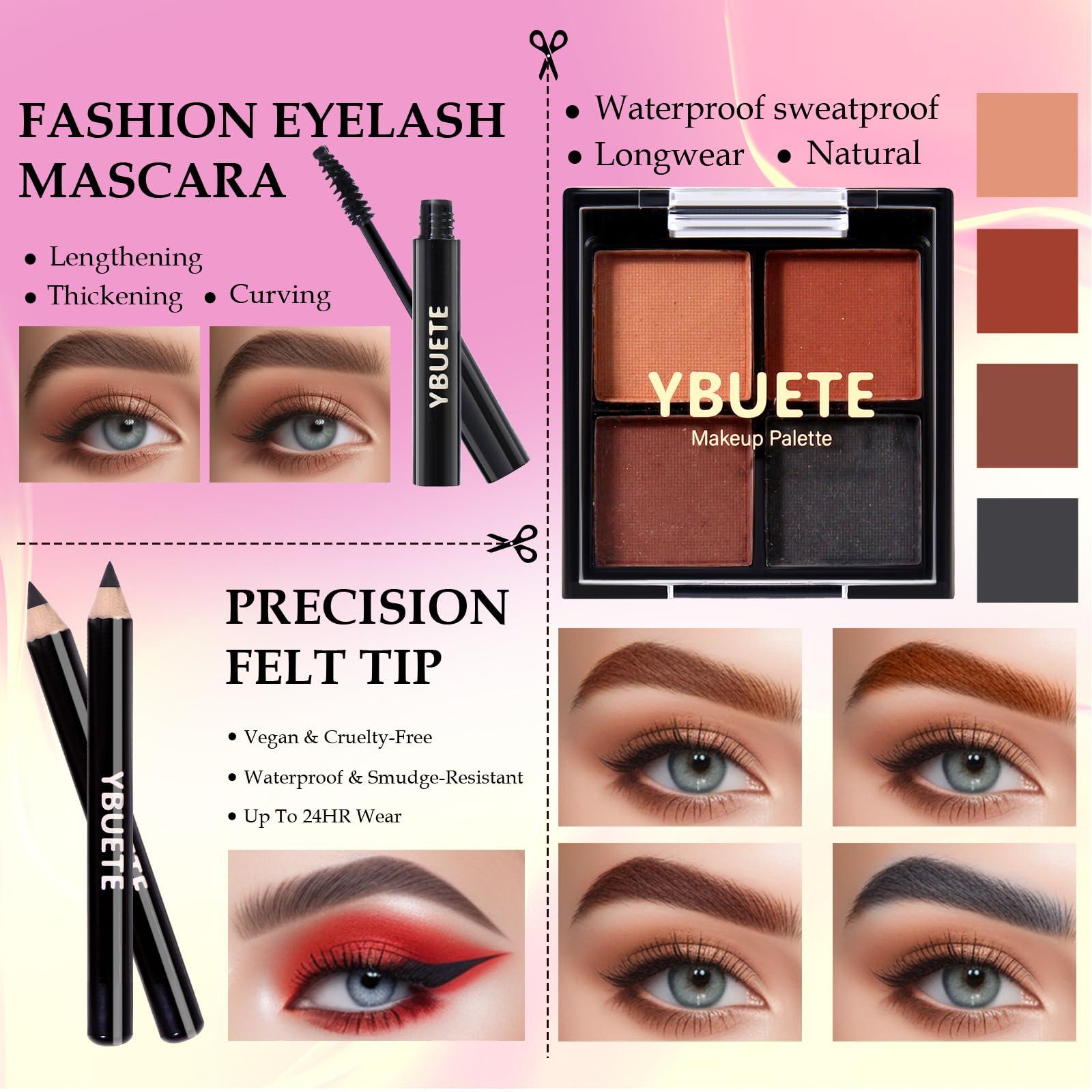 YBUETE YBUETE Makeup Set for Girls Teens Women, Makeup Kits for Teen, Makeup Gift Set for Beginners Teenagers, Travel Makeup Kit with Eyeshadow Blusher Contour Foundation Mascara Eyeliner Cosmetic bag