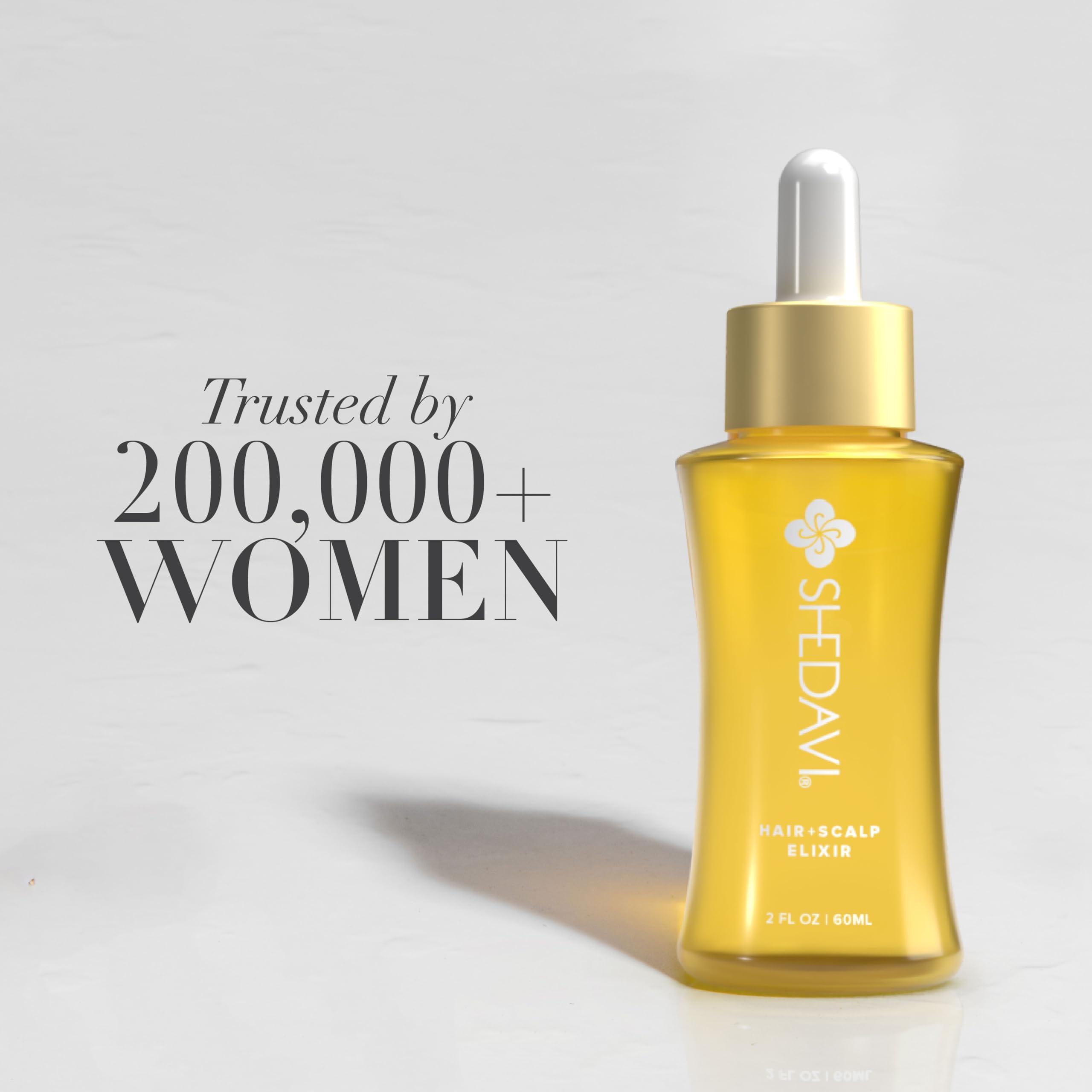 Shedavi Shedavi Iconic Vegan Hair Serum with Botanicals - Growth Treatment for Women & Men\'s Dry, Damaged Hair and Scalp with Argan, Coconut, Castor, and Tea Tree Oils