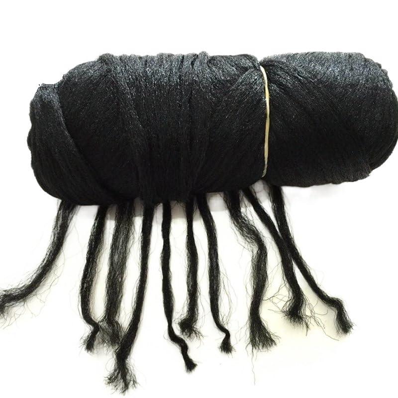 HUFFA HUFFA 70g Brazilian Wool Hair Low Temprature Flame Retardant Synthetic Fiber For Box Braids Making(#Burgundy)