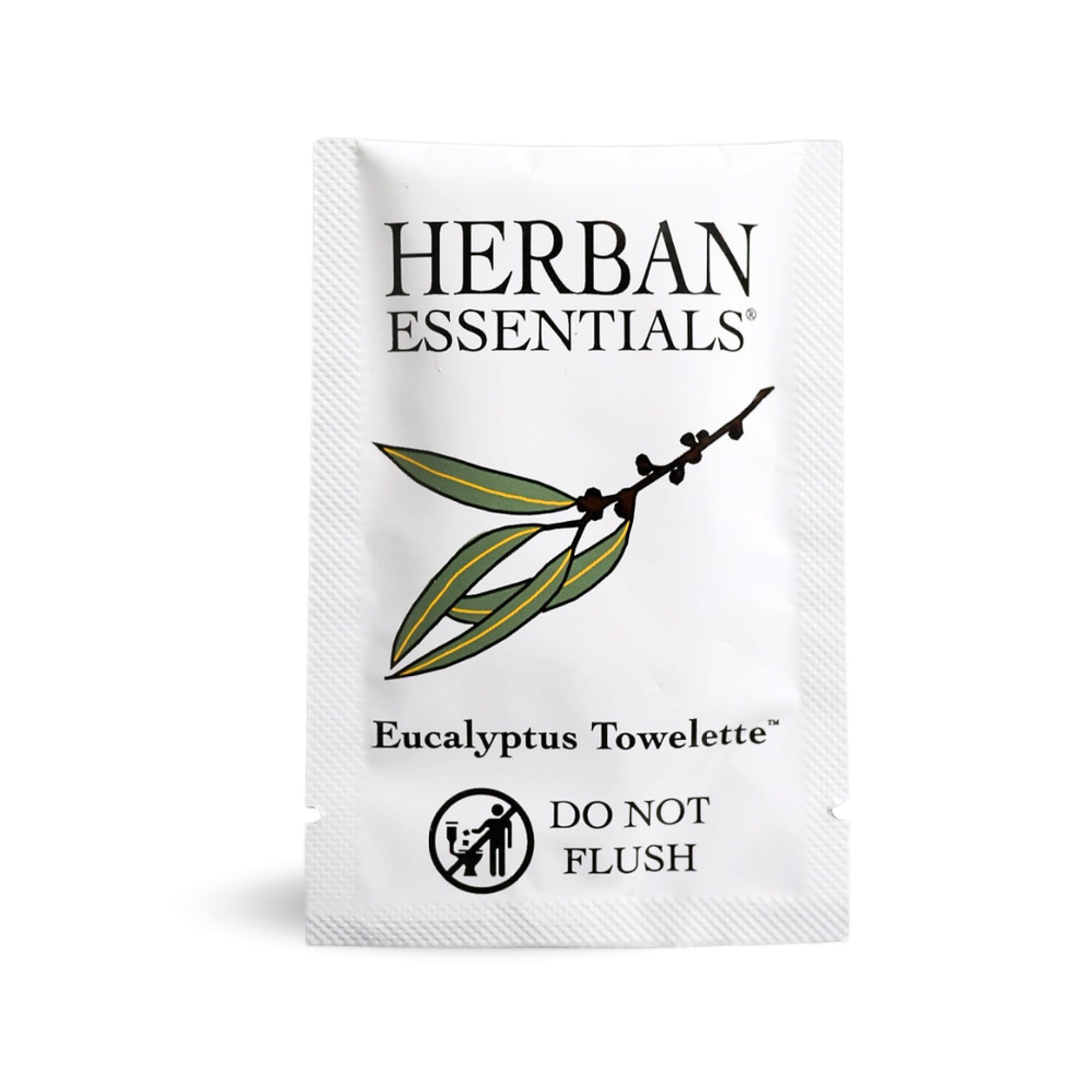 Herban Essentials Herban Essentials - Assorted Wipes & Towelettes - Essential Oil Wipes for Hands, Face and Body - Travel Size Essentials and Toiletries - Natural, Individually Wrapped, Disposable and Moist (20 count)