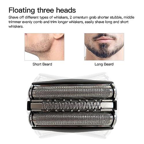 USonline911 Updated New Version Series 7 70B Black Shaver Replacement Foil & Cutter w/Sealed Packaging for Braun Pulsonic Series 7 Models: 720S 790CC 760CC 765CC 795CC 730 9565 750CC 9585 9591 7840S