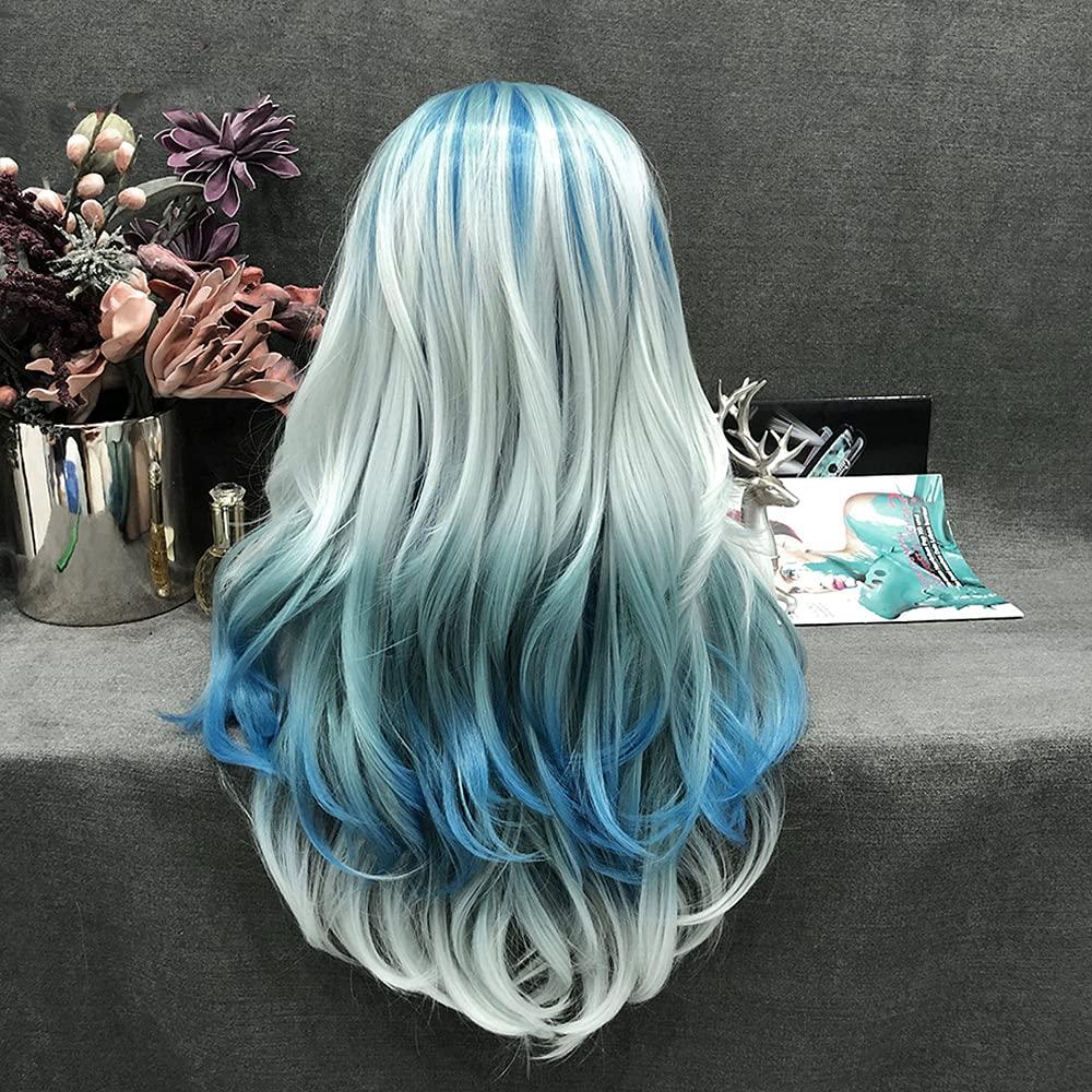 Blue wig natural hot sale