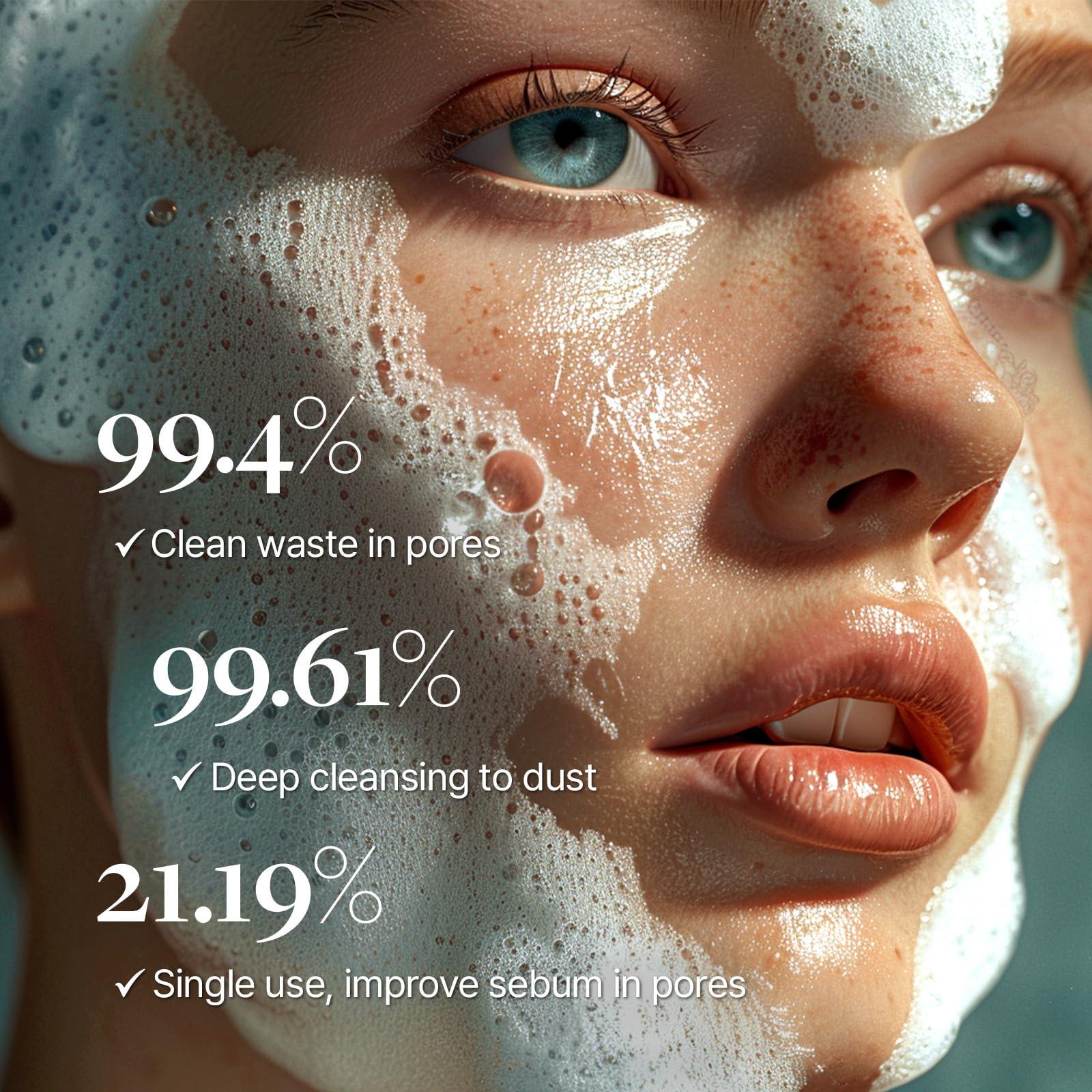 MDP MDP+ RED LACTO COLLAGEN CLEAR 2.0, Peptide, Deep Pore Cleansing, Hydrating|4.05oz/120ml,Pore Tightening, Hydrating Cleanser, Daily Moisturizing Cleanser, Foaming Facial Wash