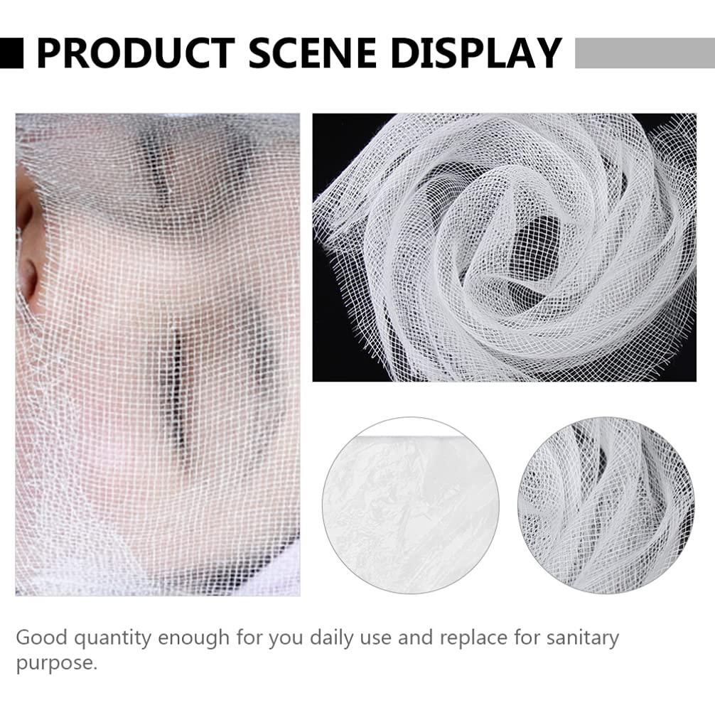 EXCEART EXCEART 1 Set 100pcs Beauty Gauze Sponge Gauze Pad Face Gauze Spa Gauze Pads Wipes Soft Face Gauze Spa Skin Care Gauze Cotton Gauzes Cosmetic White Cream Face Gauzes