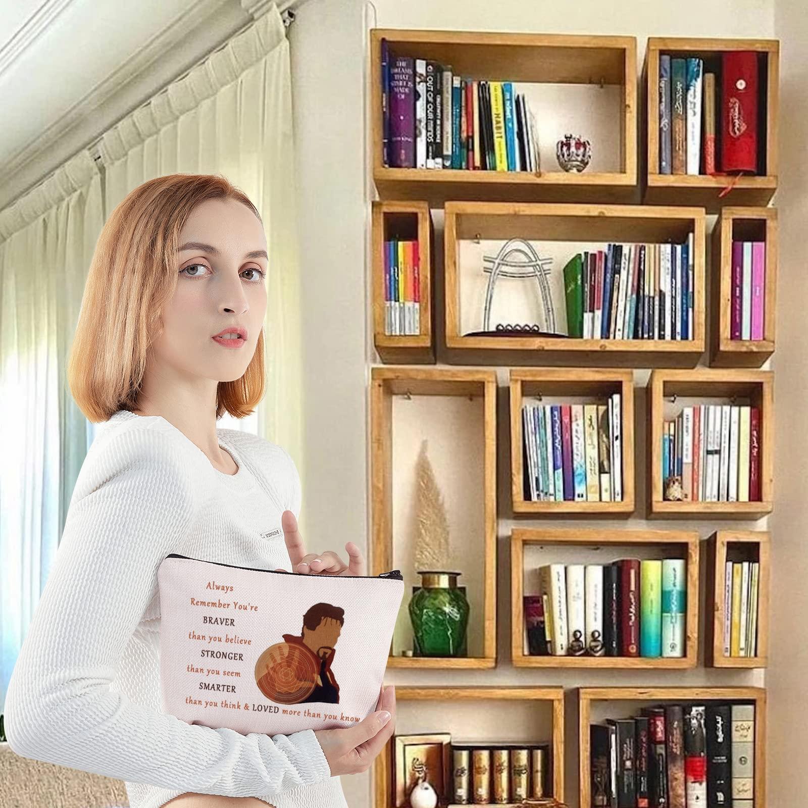 LEVLO LEVLO Dr Strange Cosmetic Make Up Bag Eye of Agamotto Fans Gift You Are Braver Stronger Smarter Than You Think Makeup Zipper Pouch Bag (Doctor Bag)