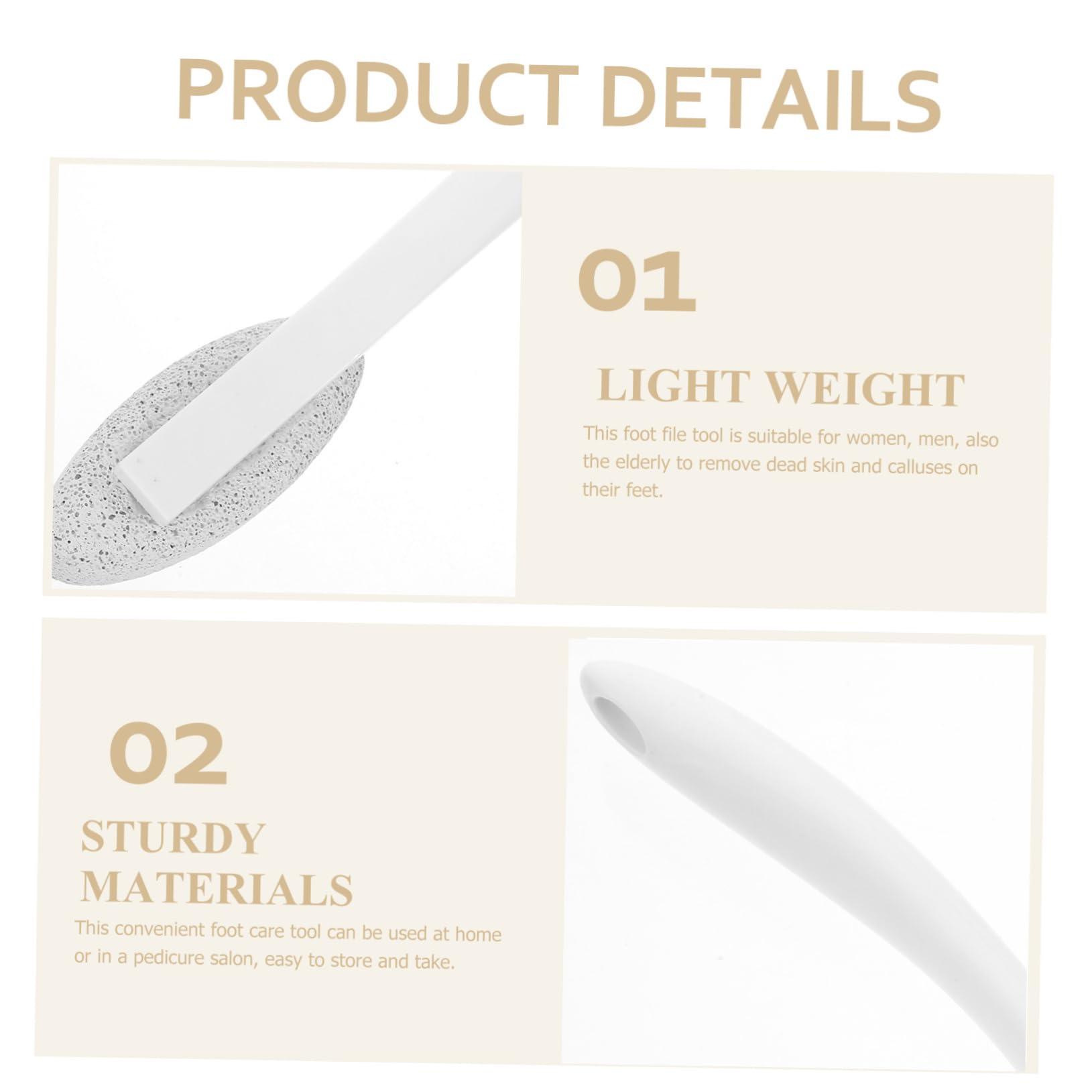 OHPHCALL OHPHCALL Long Handle Pumice Foot File for Dead Skin Removal Heel Sander for Feet Remover