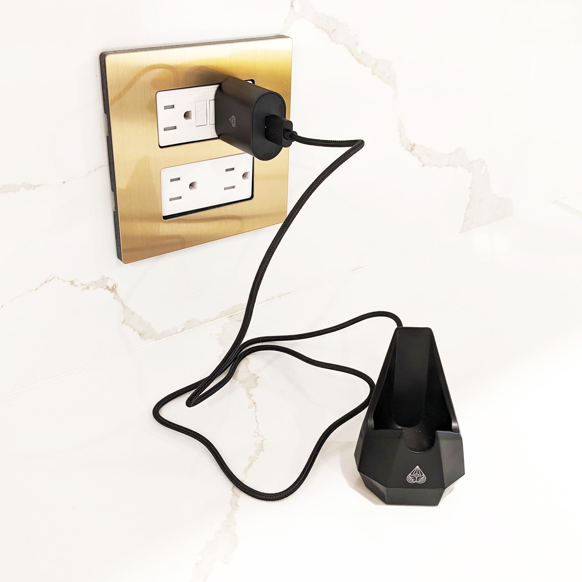 MANSCAPED MANSCAPED The Lawn Mower 4.0 Replacement Charger Kit with Wireless Charging Dock, USB-C Cable, AC Adapter, and Brush for Men\'s Groin & Body Hair Trimmer