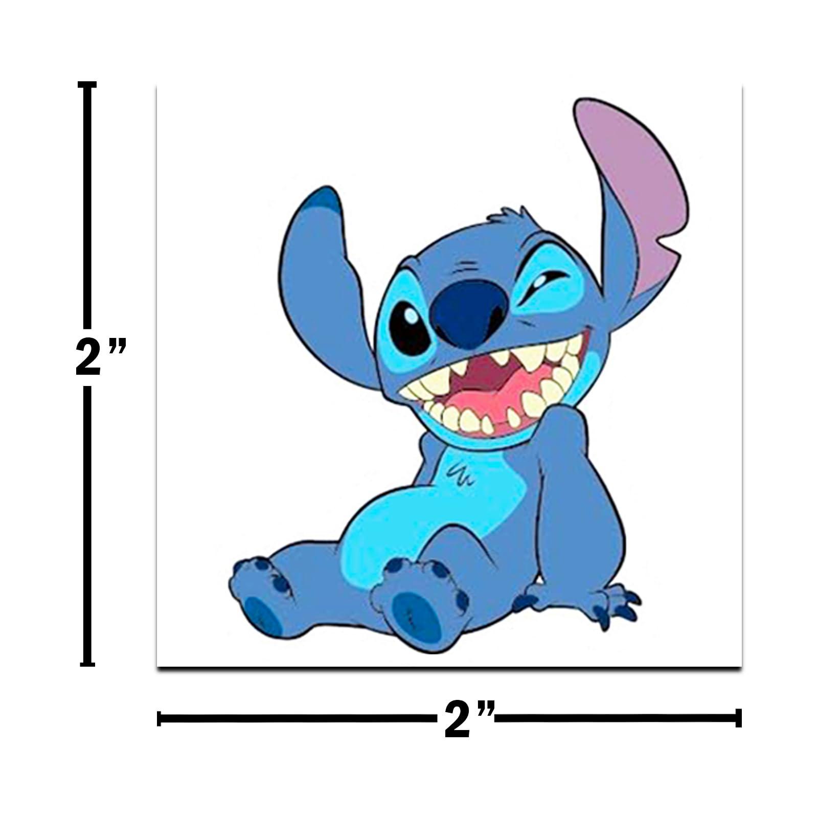 Disney Disney Lilo and Stitch Tattoos Party Favors Bundle ~ 72 Perforated Individual 2" x 2" Lilo and Stitch Temporary Tattoos for Kids Boys Girls (Stitch Party Supplies)