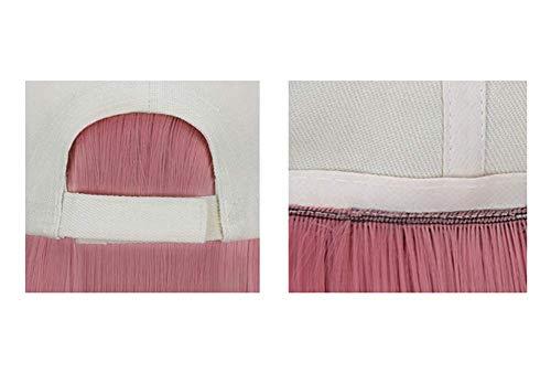 Aimeely Aimeely 22" Long Straight Full Head Hair Extension with Beige Baseball Cap For Women Blue