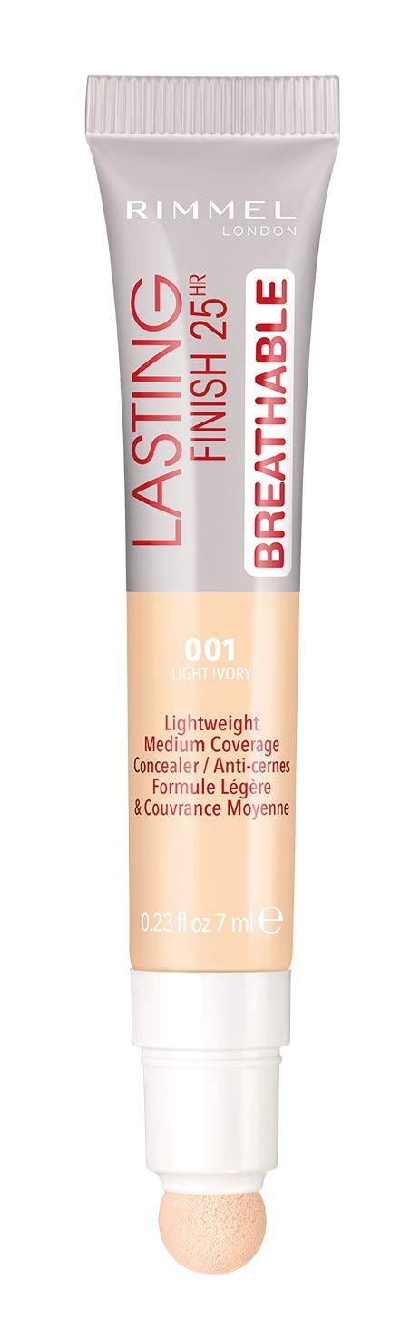 Rimmel Rimmel Lasting Finish Breathable Concealer, Light Ivory, 0.23 Fl Oz, Pack of 2