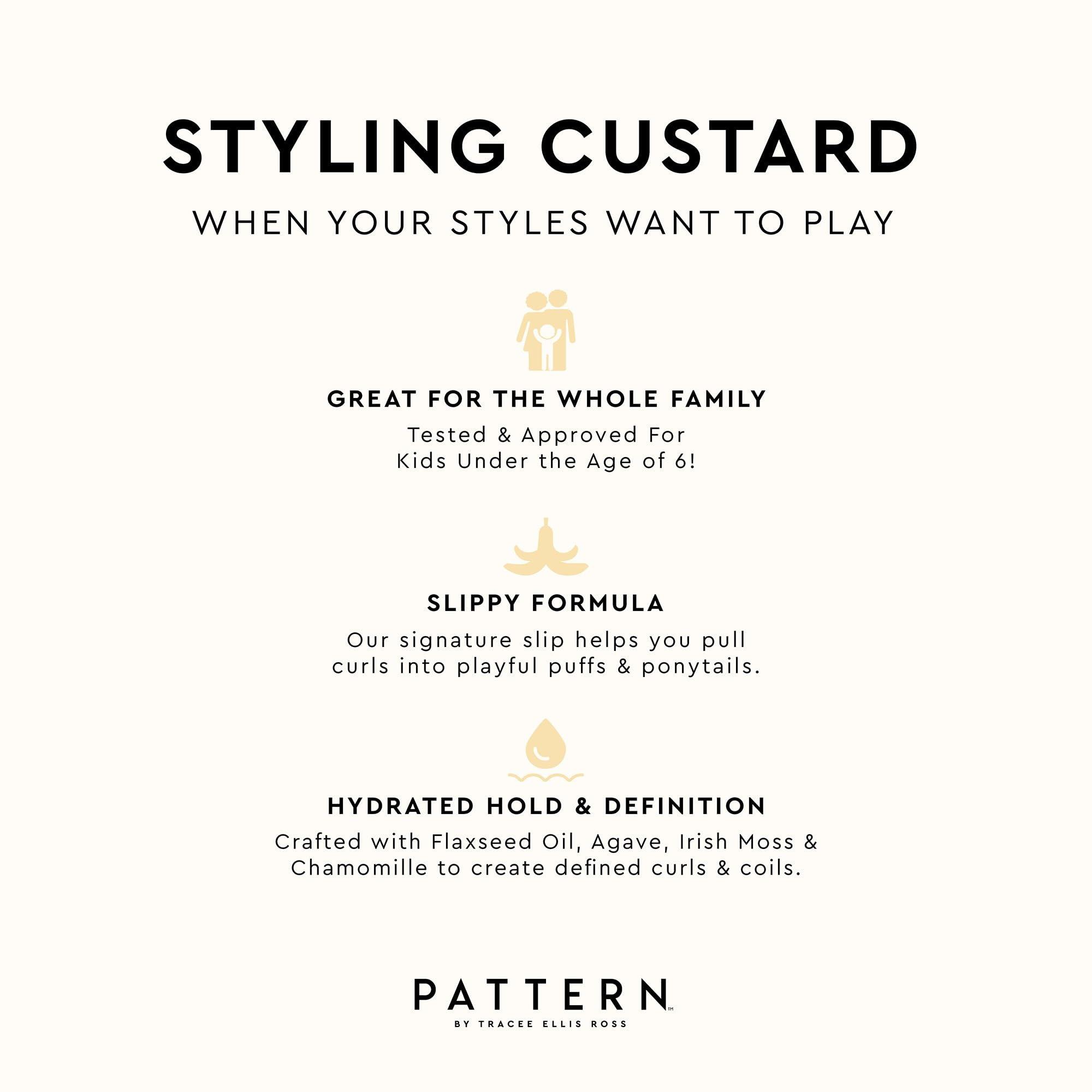 pattern PATTERN Beauty by Tracee Ellis Ross Styling Custard, 15 Fl Oz, Best for Curlies, Coilies and Tight-Textured Hair, 3a-4c