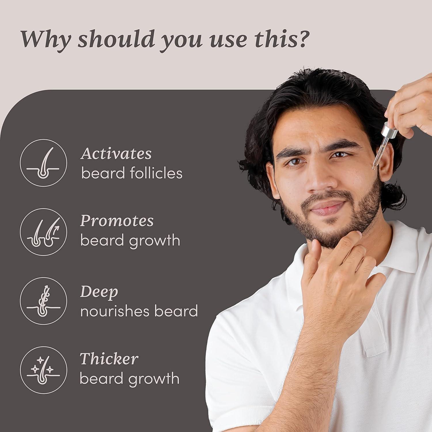 india Gamium BeardGro Beard Growth Tonic for Men 30ml | 1.5% Aminexil, 4% Moringa, 4% Goksura & 2% LashLD | Thicker beard growth, Softens Beard 1.01 Fl Oz (Pack Of 1)