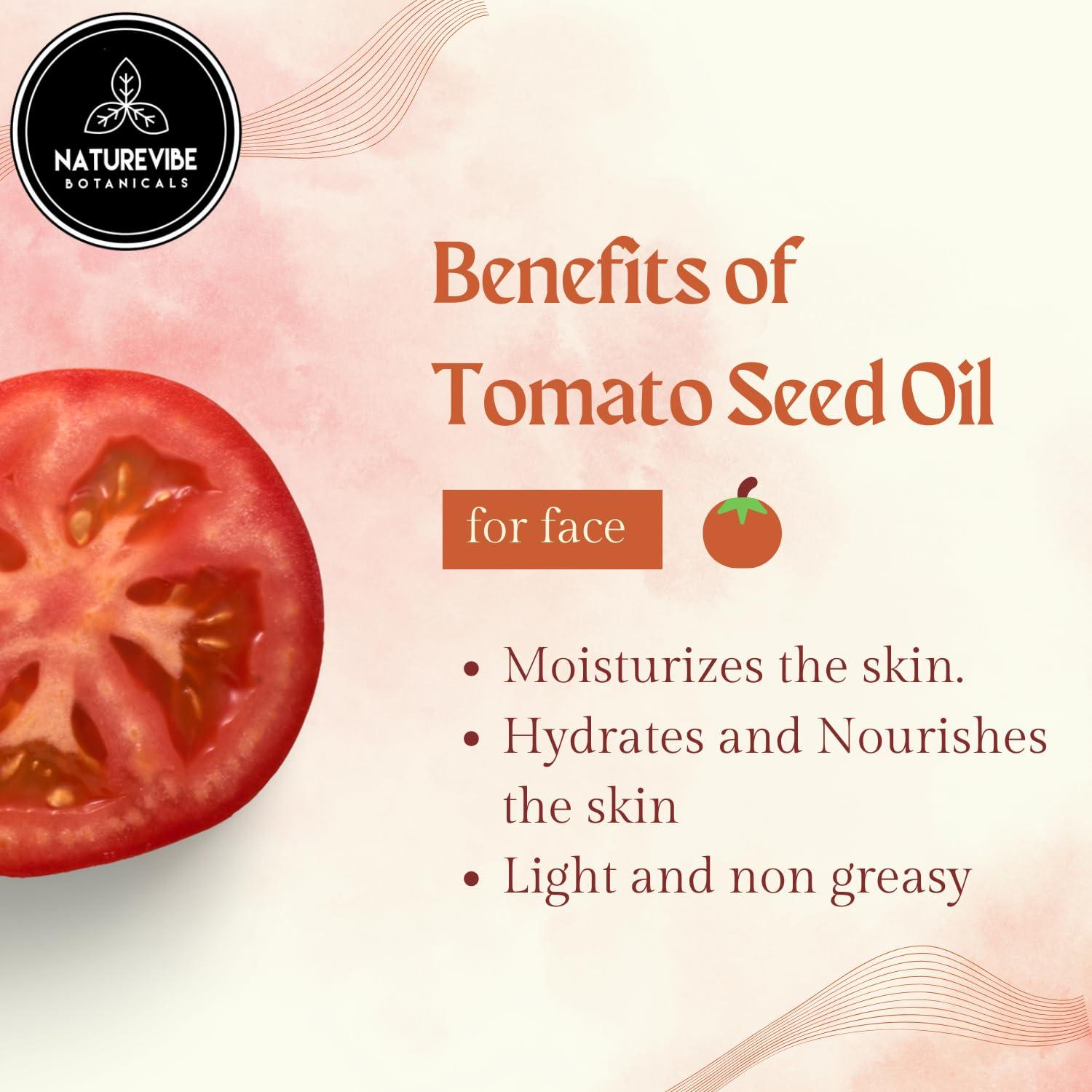 Naturevibe Botanicals Naturevibe Botanicals Tomato Oil 32 Ounces | 100% Pure and Natural | Great for Skin Care and Hair Care