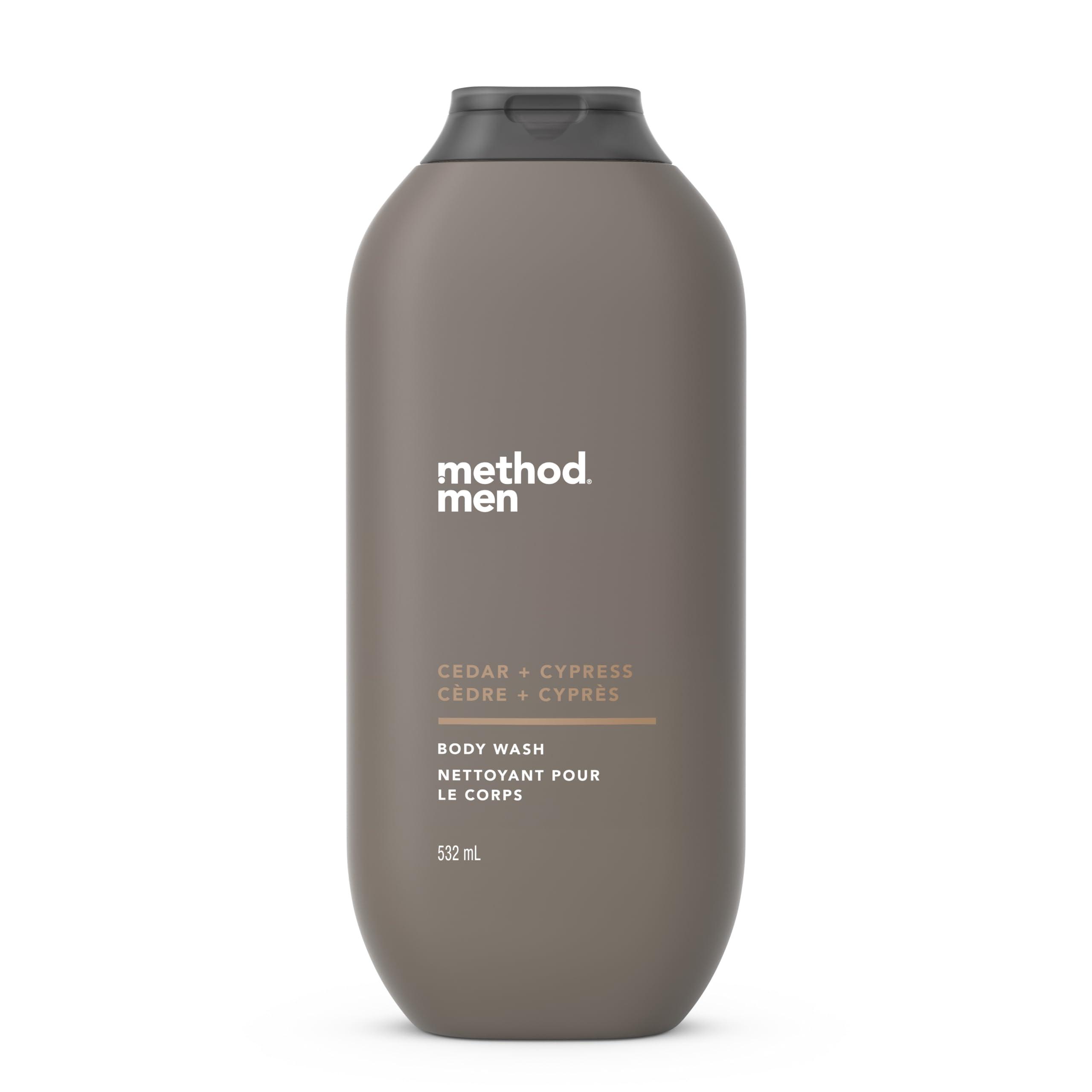 Method Method Men Body Wash, Juniper + Sage and Cedar + Cypress Scents, 18 fl oz Bottles (Packs of 1)