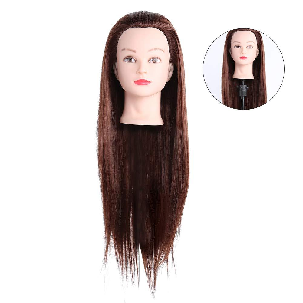 NinthAvenue Basics Practice Hair Mannequin Head, Salon Training Head Mannequin with Look and Feel High Temperature Hairdressing Practice Tools for Hair Styling Practice (plastic 4)