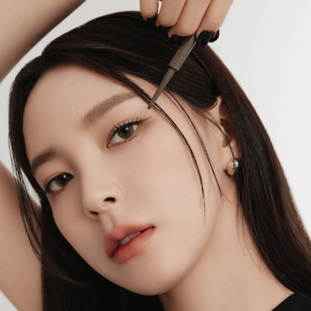 BBI@ BBIA BBIA Last Auto Gel Eyeliner SLIM 5 Colors Ultra-Fine Waterproof Mechanical Gel Eye Liner Pencil Smudge-Proof Easy Drawing Smooth Gliding Texture Vegan Korean Eye Makeup (S3 MUTE BROWN SLIM R)