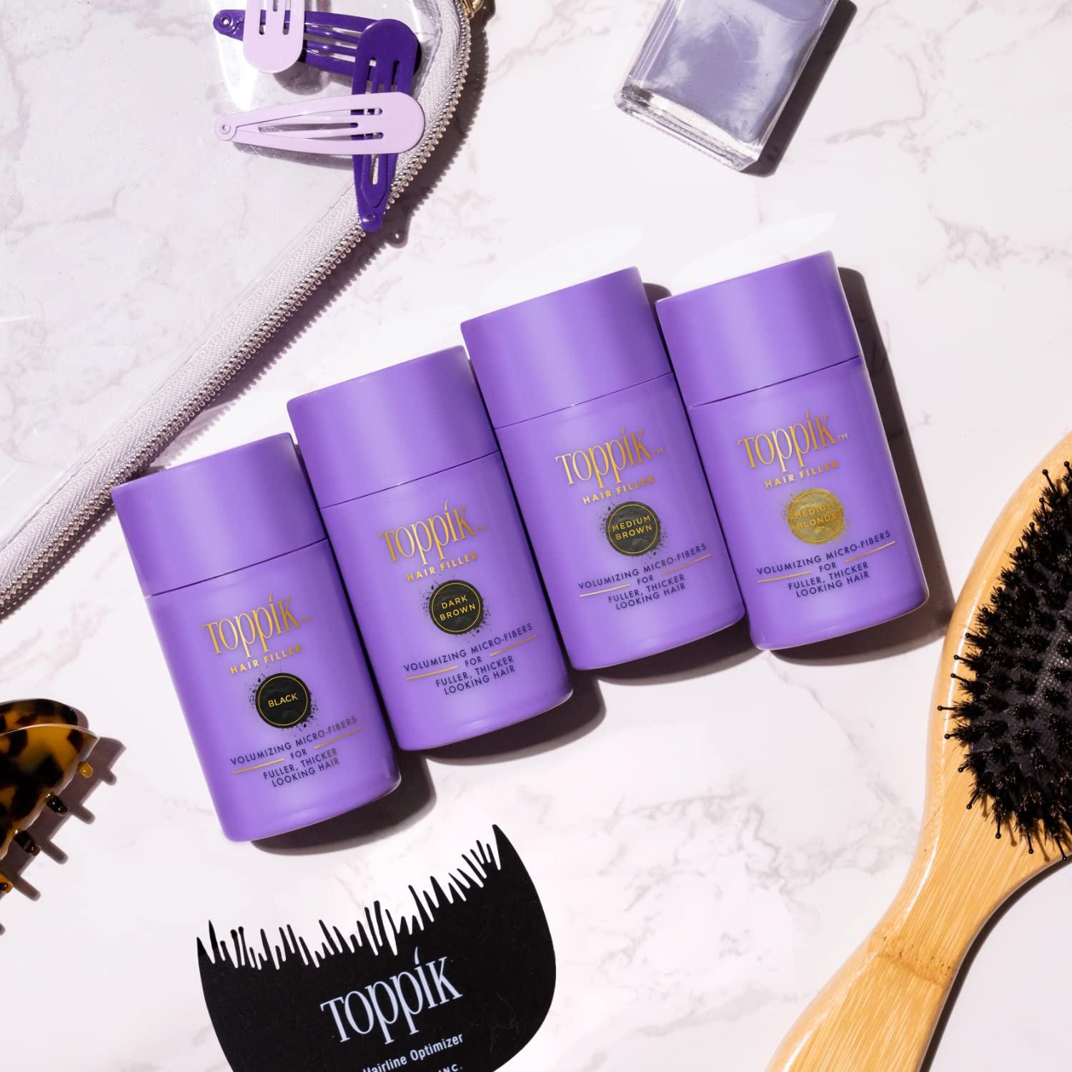 Toppik Hair Filler Toppik Hair Filler Keratin Hair Fiber Powder 12g - Hair Thickener for Women, Camoflauge Roots, Fills Hairline Gaps For Fuller Hair - Dark Brown