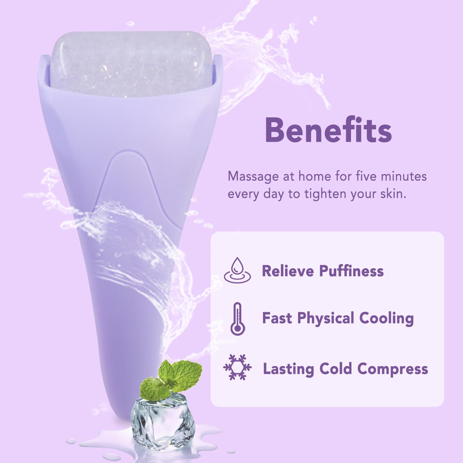 huefull huefull Jade Roller Set & Gua Sha Facial ToolsIce Face Roller for Face Skin Care GiftChristmas Gifts