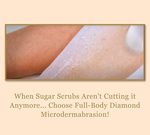 BEE STUNNING Bee Stunning DIAMONDBUFF Microderm Exfoliation Tool - At Home Professional BODY Diamond Crystal Microdermabrasion for Glowing Youthful Skin - Soften Crepey Skin, Fine Lines, & Improve Rough Texture!