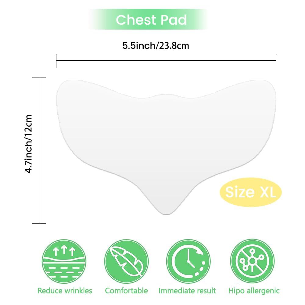 evpct evpct 1Pcs Silicone Chest Smoothing Wrinkle Pads Reusable, Silicone Anti Chest Wrinkle Patches Reusable for Chest Wrinkles Overnight, Dcollet Chest Wrinkle Pillow Pads for Smoother, Size XL-Angel