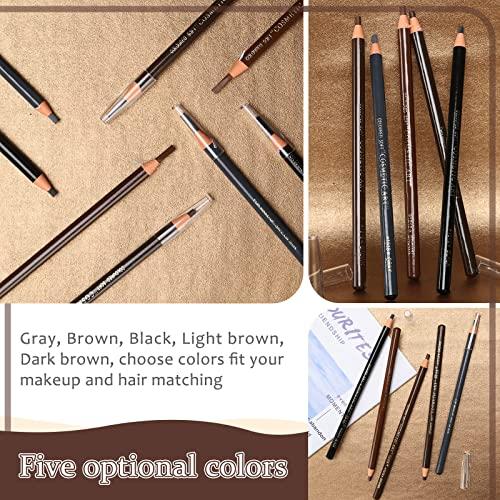 Pinkiou 5pcs Microblading Pencil Waterproof Eyebrow Peel-off Pencil Pull Cord Microblading Supplies Brow Lamination Pencil Set For Marking Filling Outlining Eye Brow Liners In 5 Colors