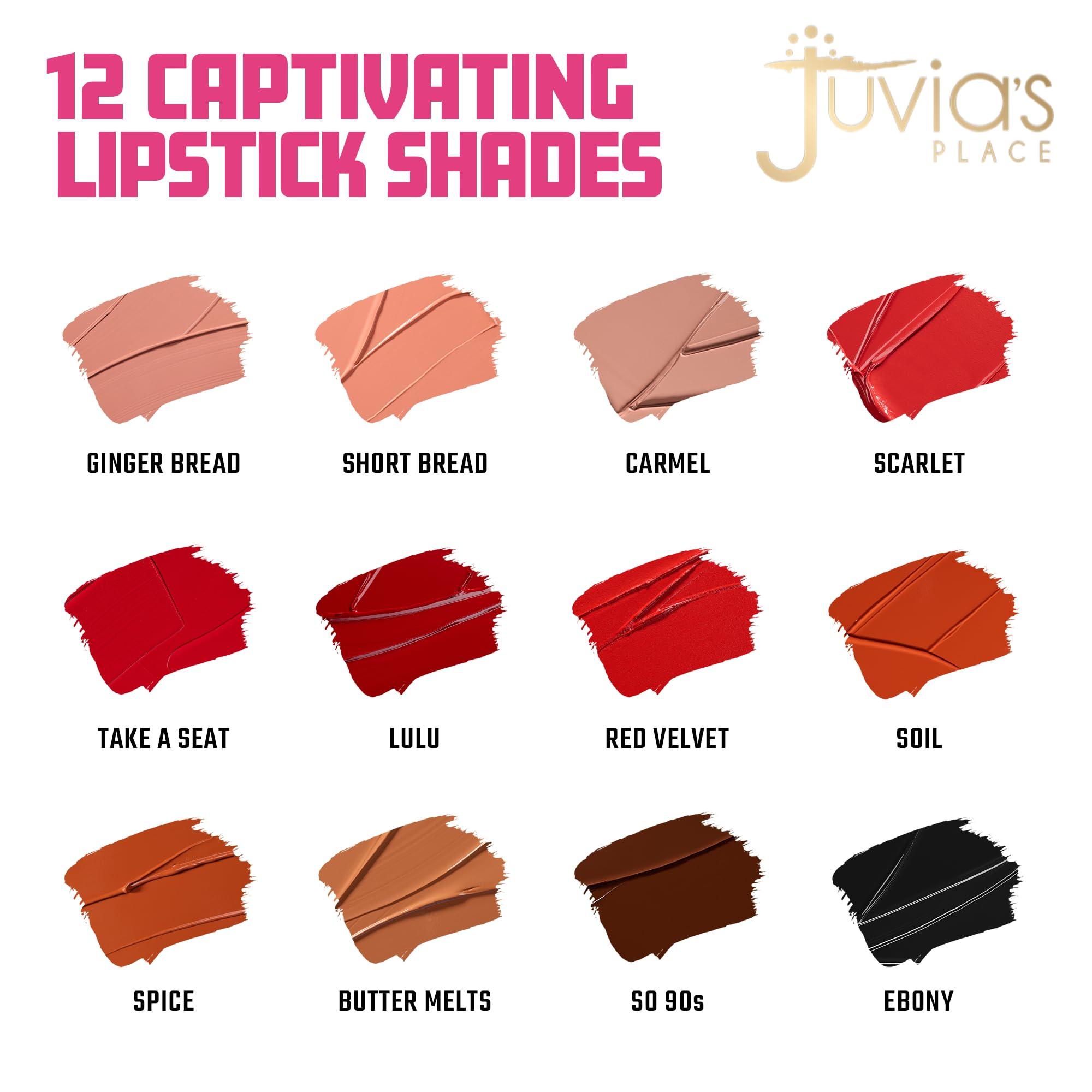 Juvia's Place Juvia's Place Velvety Matte Liquid Lipstick Soil - Hydrating, Long-Wearing, Velvety Soft & Feather Light - Hyperpigmented Creamy Matte Lipstick for Women