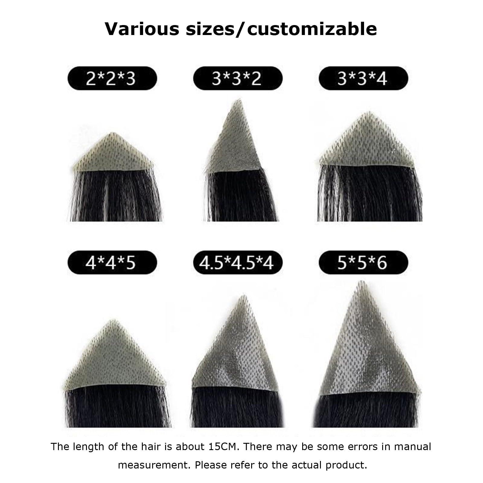 CVCNMXLXD CVCNMXLXD Bald Spot Hair Patch Toupee Scar 100% Human Hair Replacement,Human Wig Patch For Woman And Men Thinning Hair Or Hair Loss Hair System(2PCS,4x4x3)