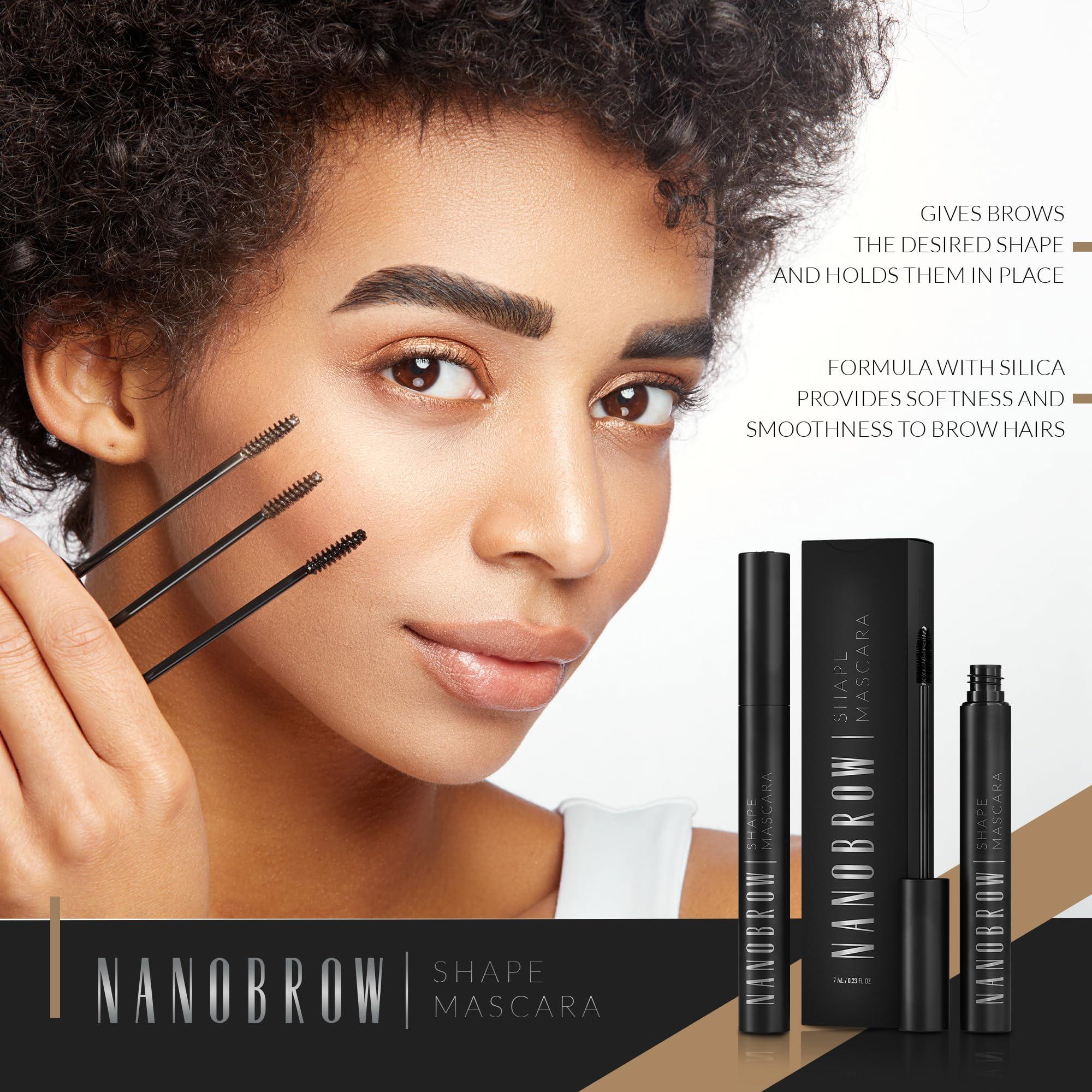 NANOBROW Nanobrow Shape Mascara Light Brown– tinted mascara for eyebrows, perfect brow definition, easy brow styling