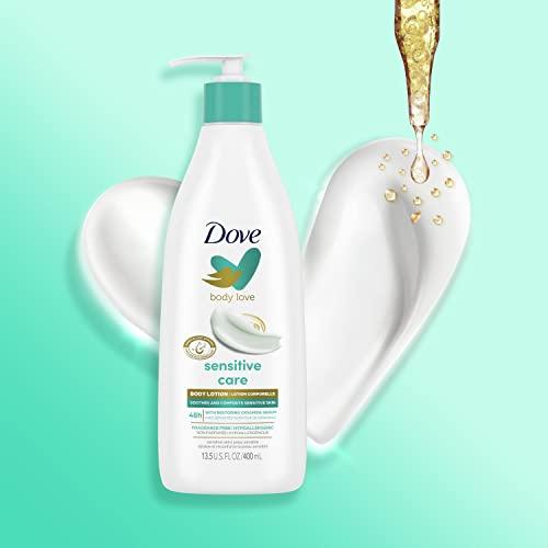 Dove Dove Body Love Sensitive Care Body Lotion Pack of 3 Soothes and Comforts Sensitive Skin Hypoallergenic Lotion with Restoring Ceramide Serum 13.5 oz