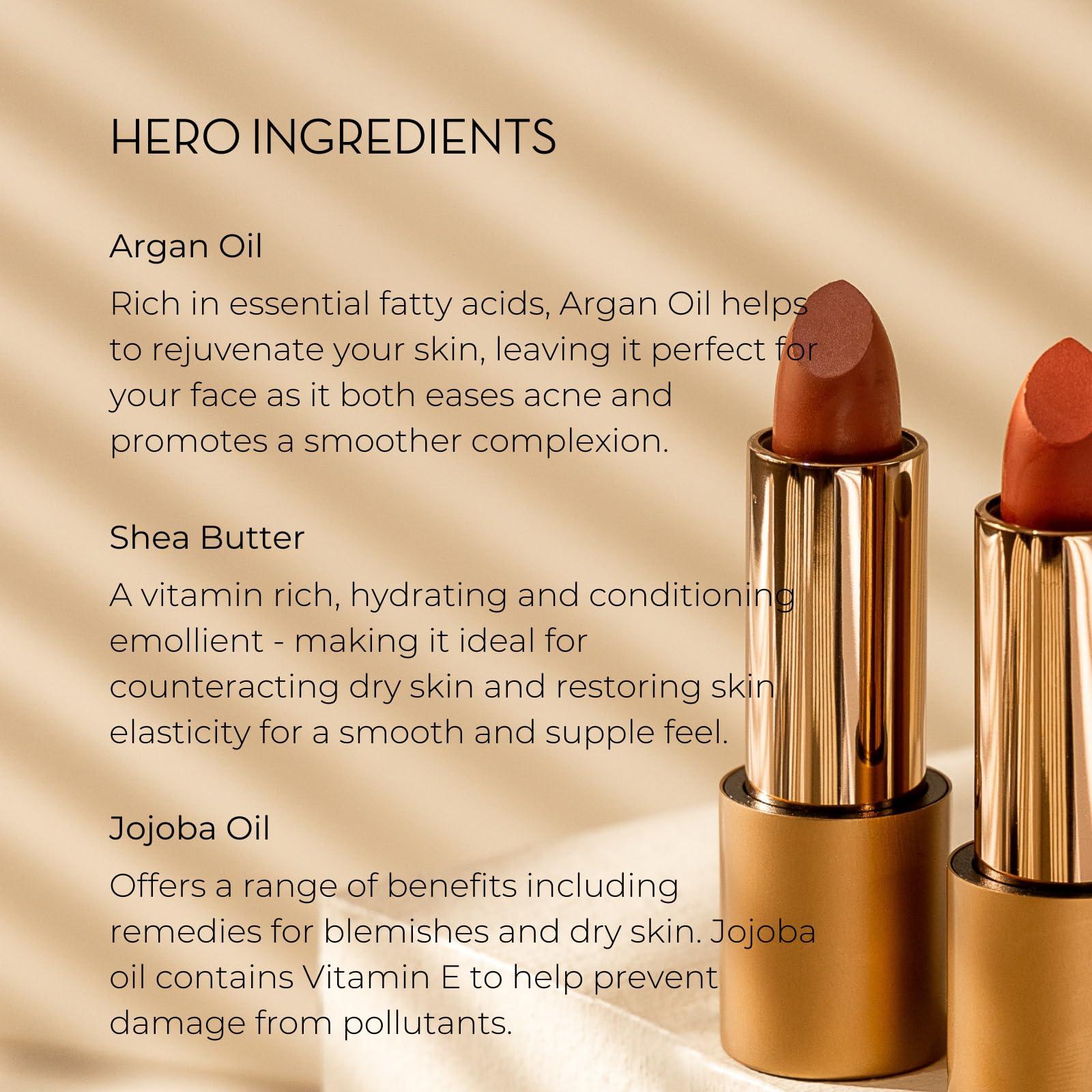 INIKA INIKA Organic Lipstick | Non-Toxic, Vegan and Cruelty-Free Makeup Enriched with Jojoba Oil, Moisturizing Shea Butter and Long-Lasting Pigment | Auburn