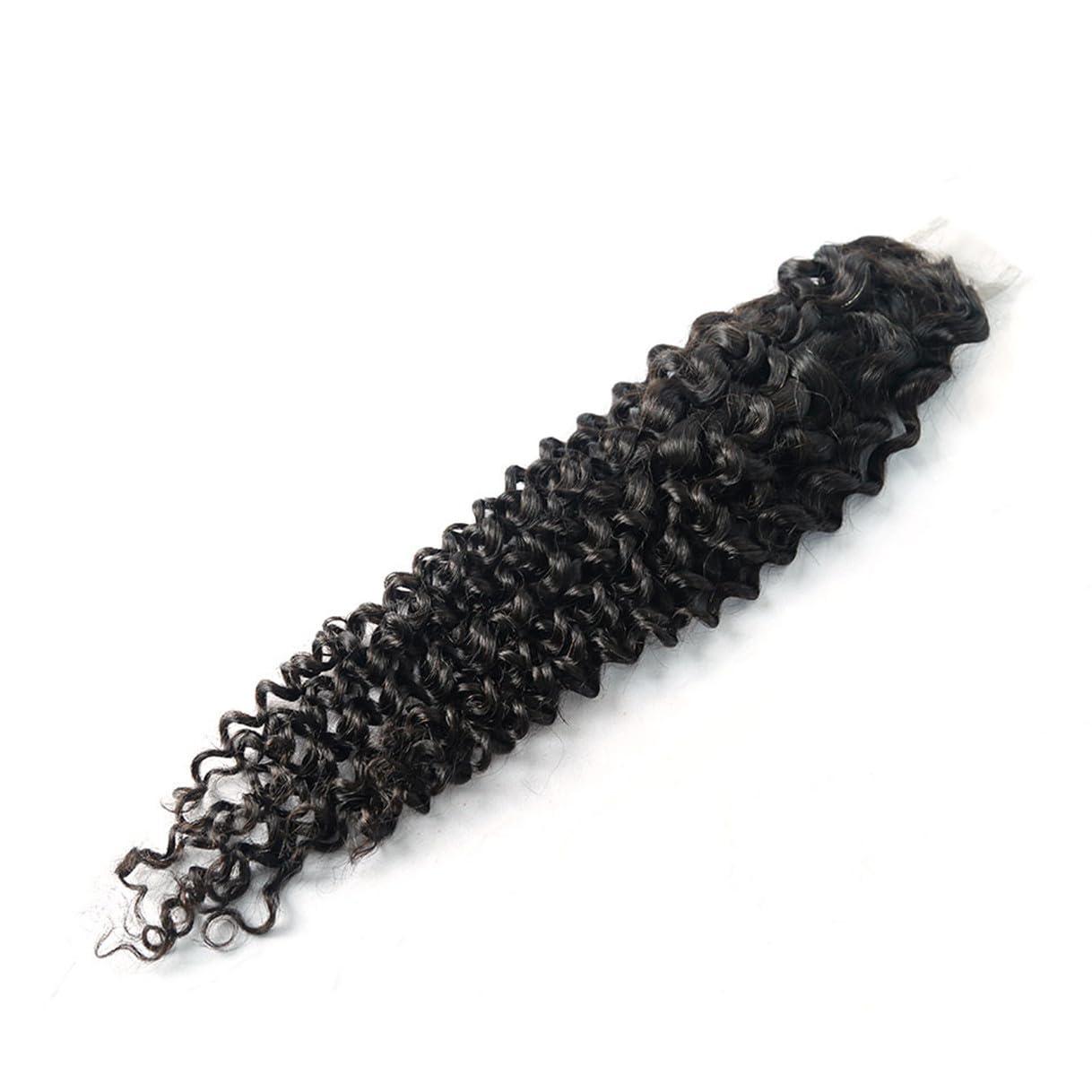 rewcoin Brazilian Curly 2x6 Lace Closure 100% Unprocessed Human Virgin Hair Deep Curly Closure Pre-Plucked Hairline Kinky Curly Closure With Baby Hair (14inch, 2x6 curly closure)